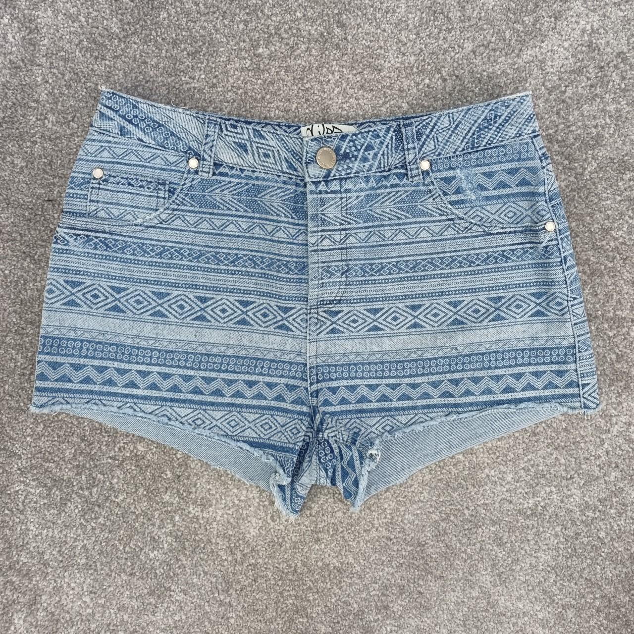 Miss Selfridge Women's Blue Shorts | Depop