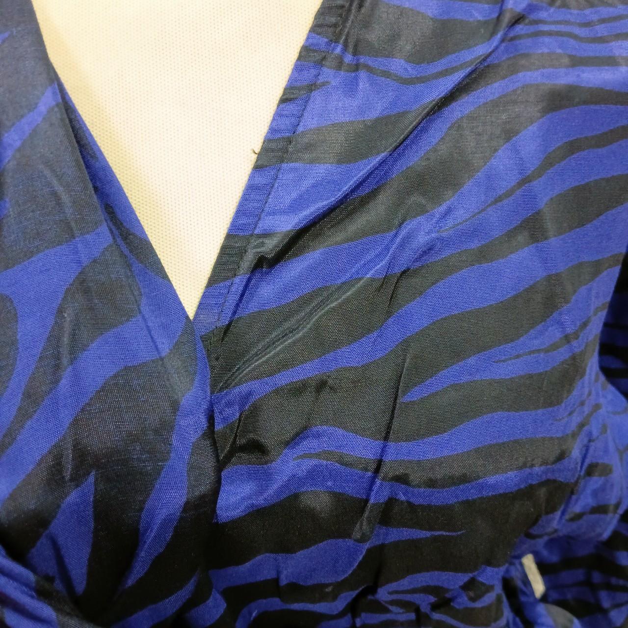 RIVER ISLAND PURPLE ZEBRA SATIN MINI DRESS SHIRT... Depop