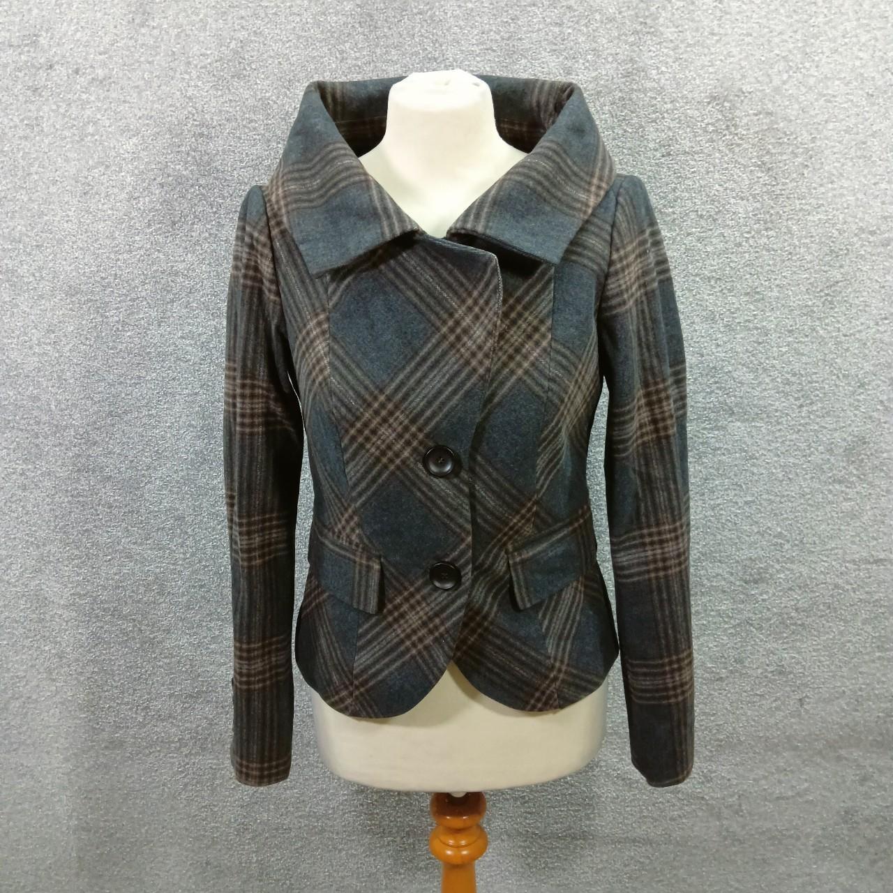 ZARA VINTAGE BLACK BROWN BLAZER JACKET EXTREME... - Depop