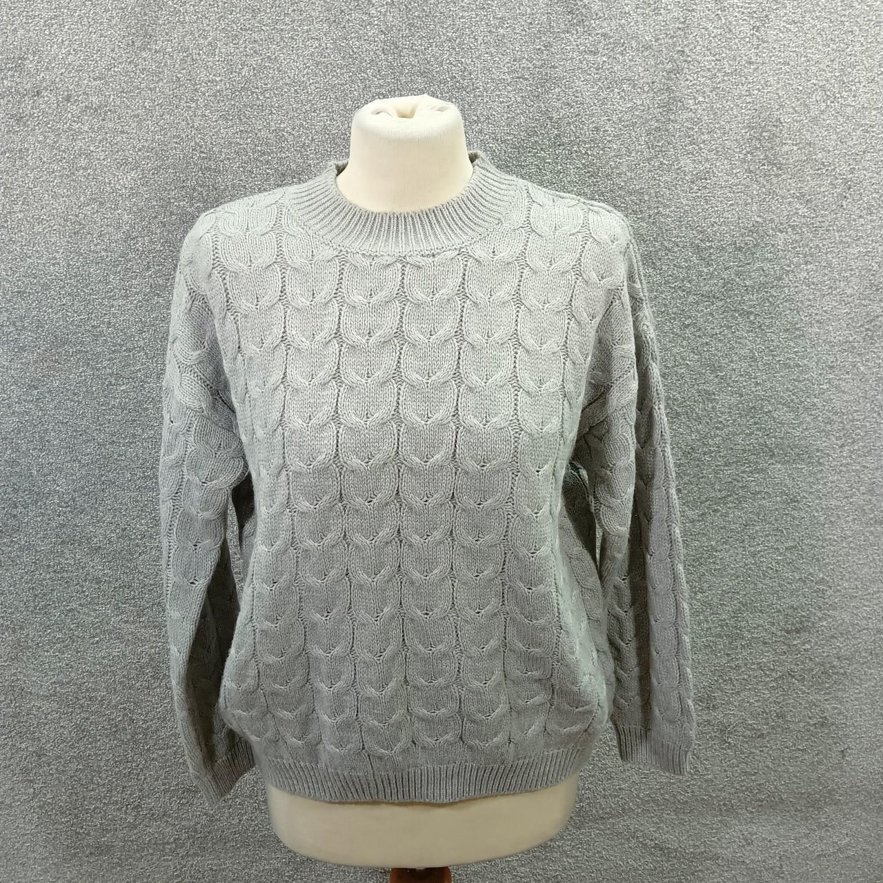 Mango Women's Grey Jumper | Depop