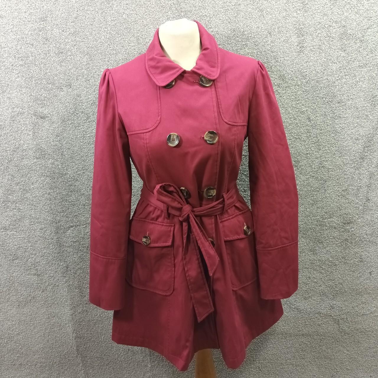 London fog outlet burgundy trench coat