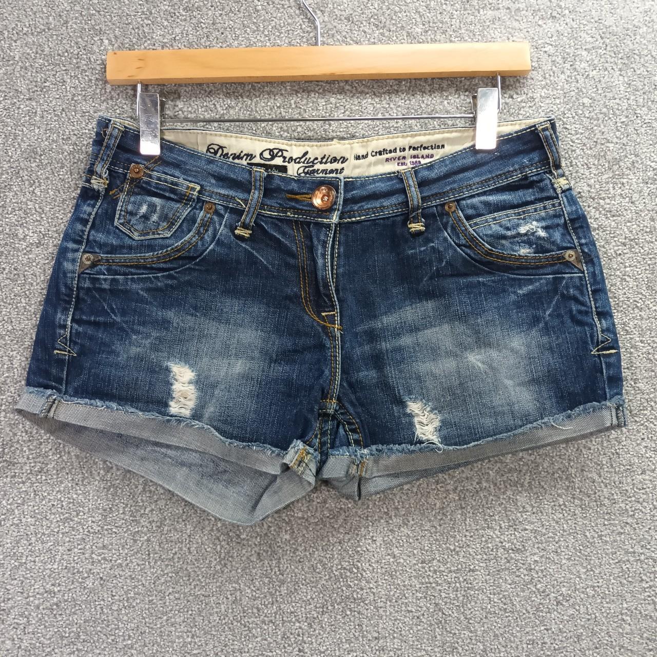 River Island Women's Blue Shorts | Depop