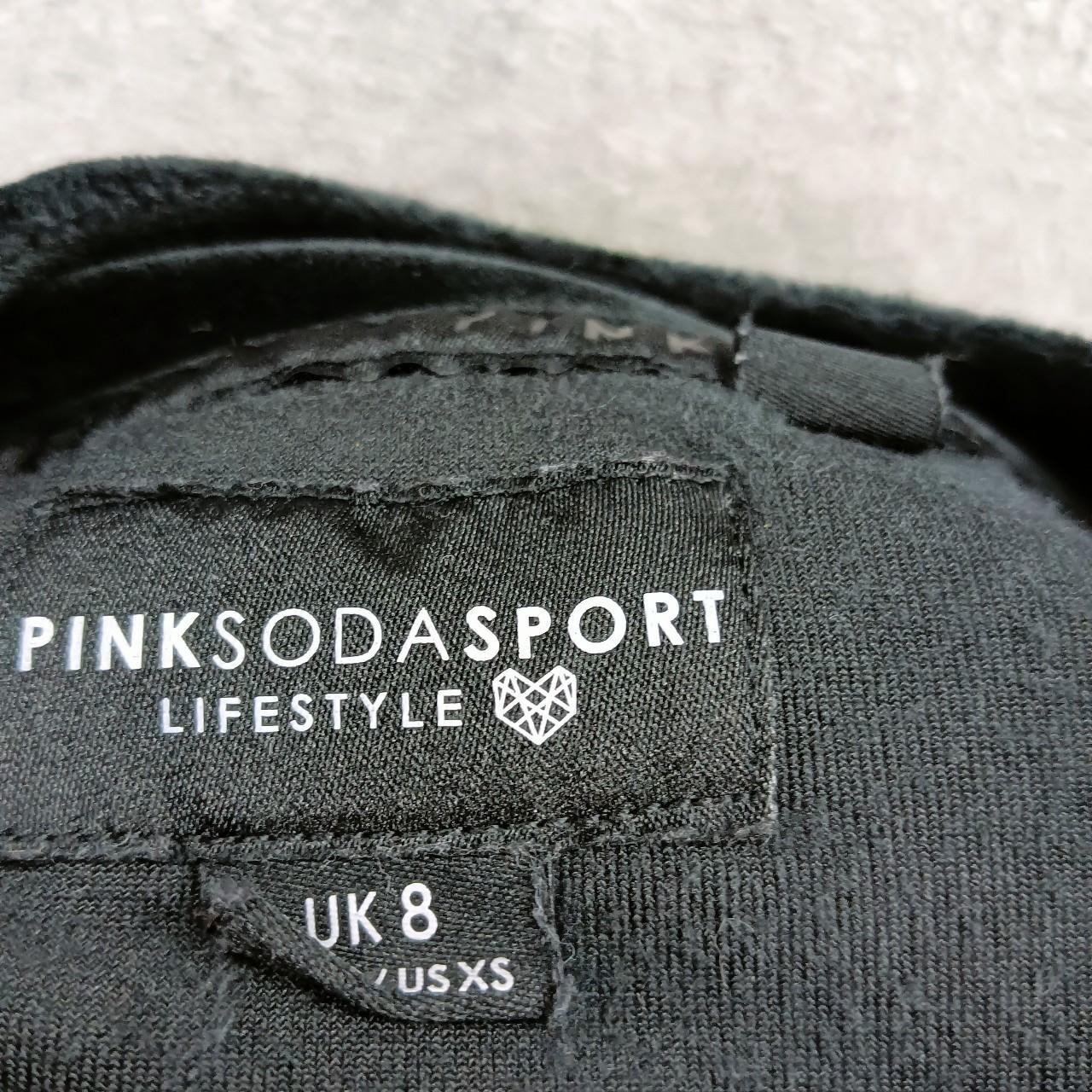 PINK SODA BLACK FLEECE SWEATSHIRT CROPPED SPORT SOFT... Depop