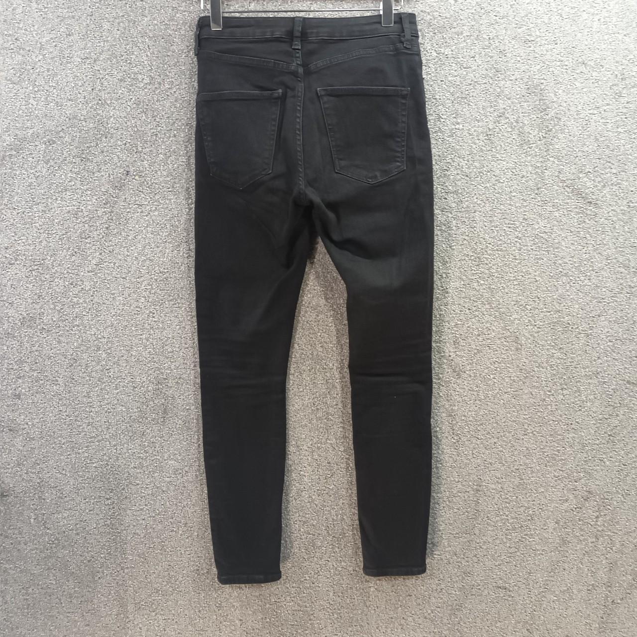 TOPSHOP BLACK RIPPED SKINNY JEANS HIGH WAIST STRETCH... - Depop