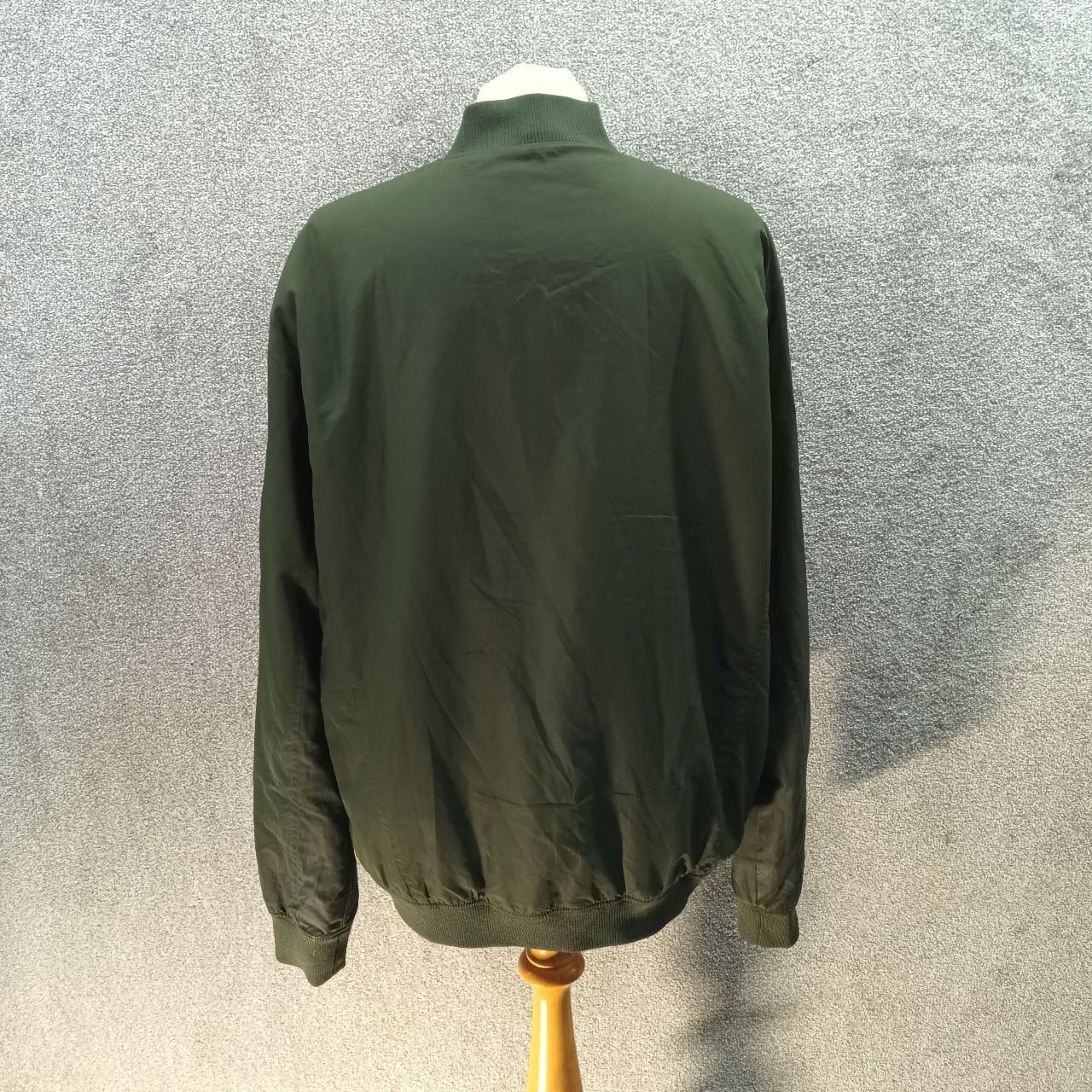 BENCH KHAKI SATIN BOMBER JACKET Y2K LIGHTWEIGHT ZIP... - Depop