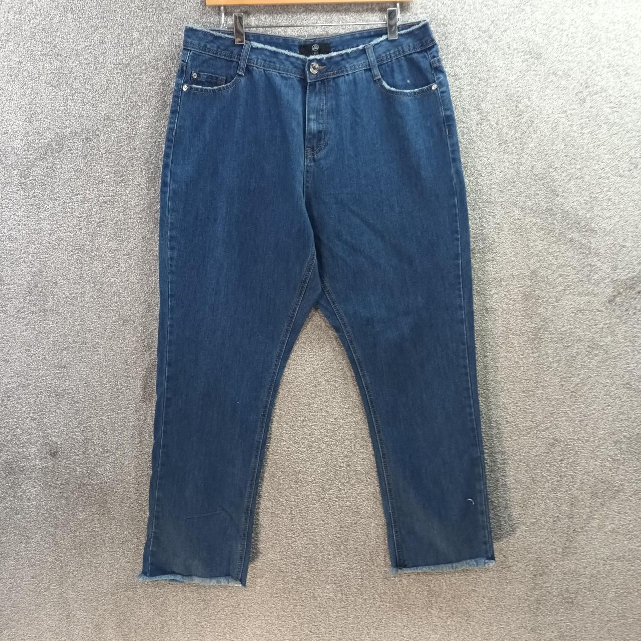 MISSGUIDED BLUE MOM JEANS TALL WRATH MID RISE CLEAN... - Depop