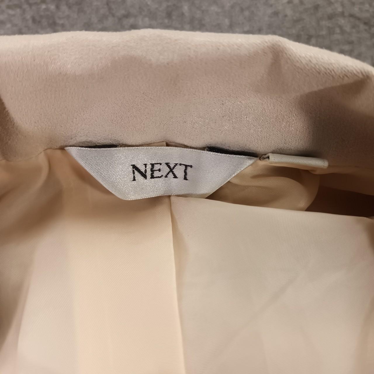 NEXT CREAM SUEDE JACKET EMBROIDERY CUT OUT Y2K... Depop