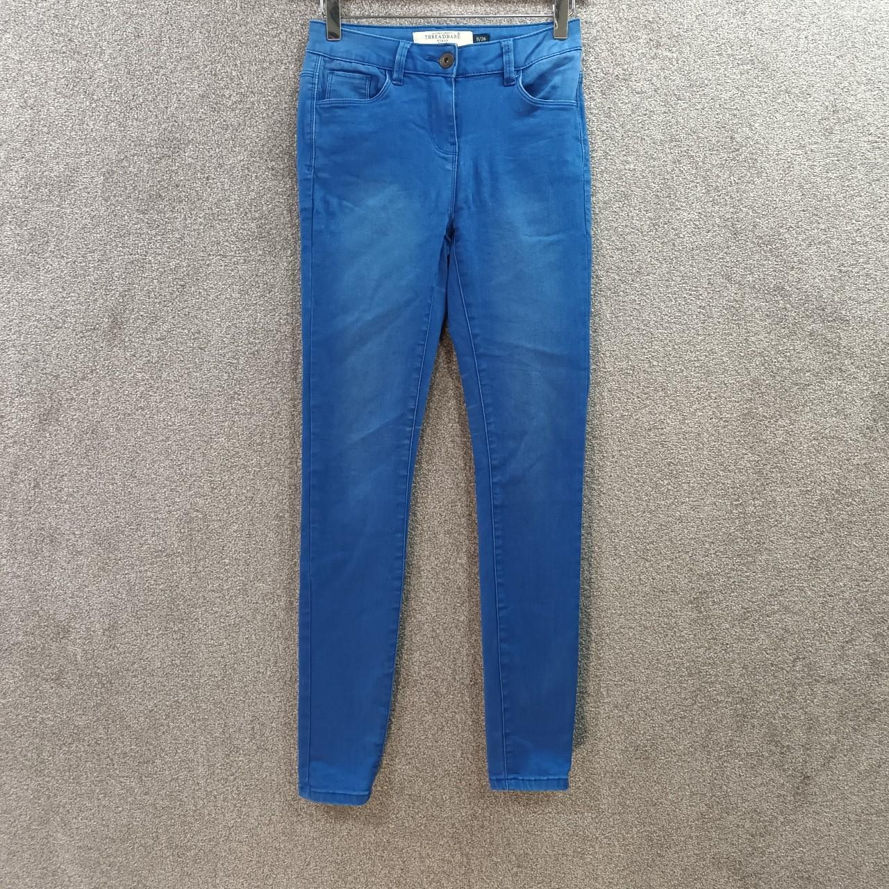 THREADBARE BLUE SKINNY JEANS HIGH WAIST STRETCH... Depop