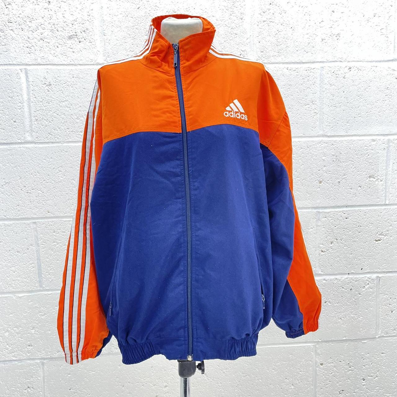 Adidas blue orange jacket online