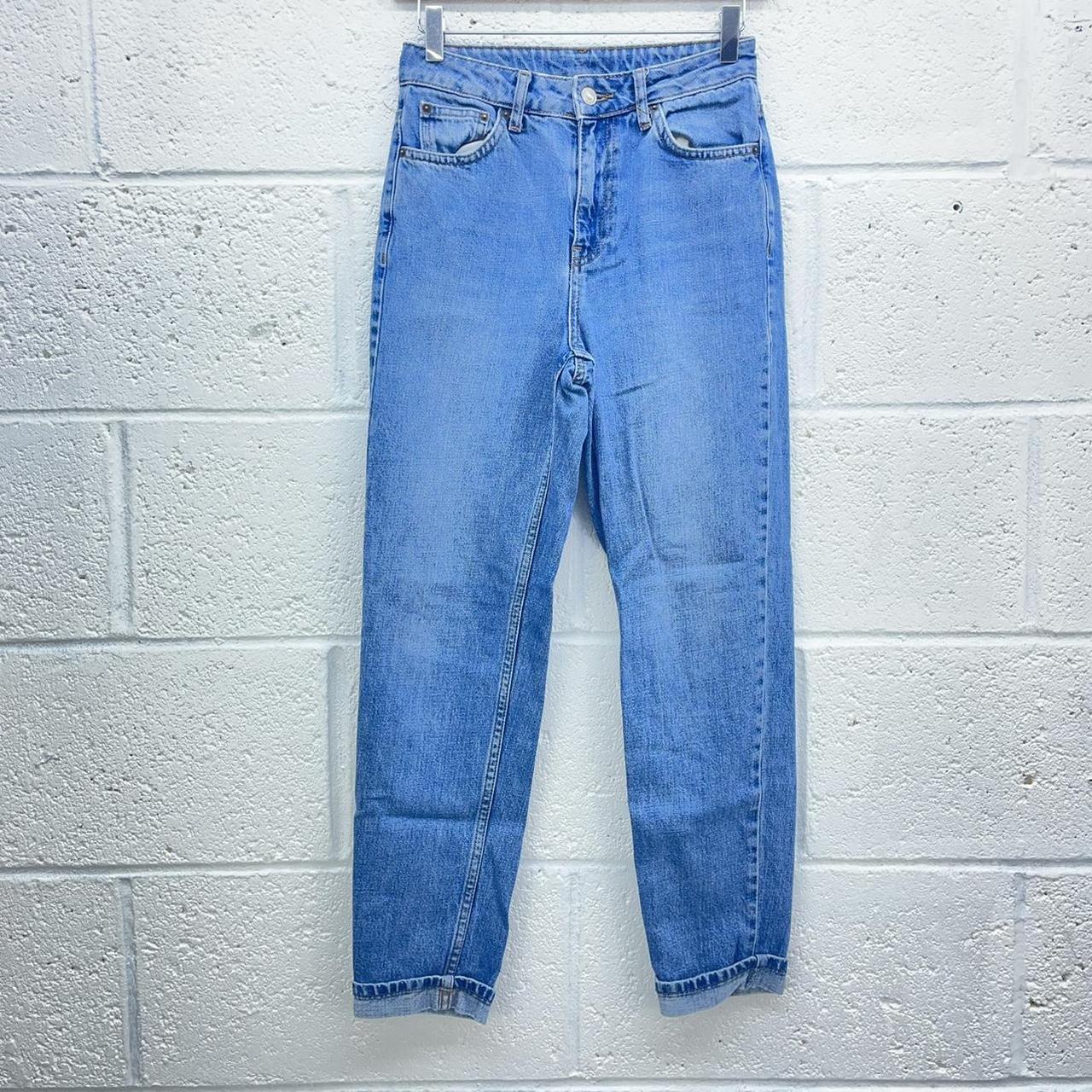 LIGHT BLUE SLIM FIT JEANS NON STRETCH DENIM... Depop