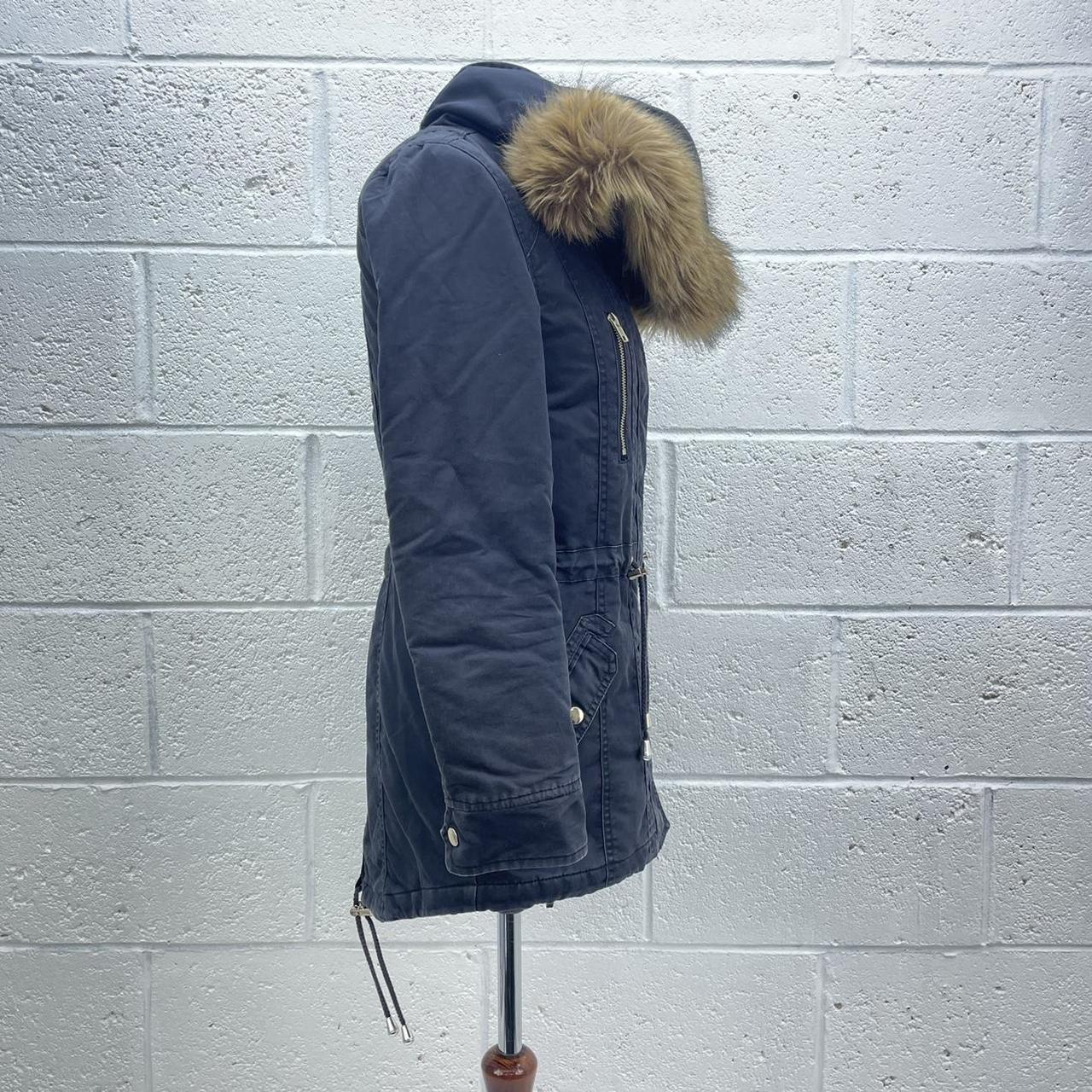 Miss selfridge navy parka hotsell