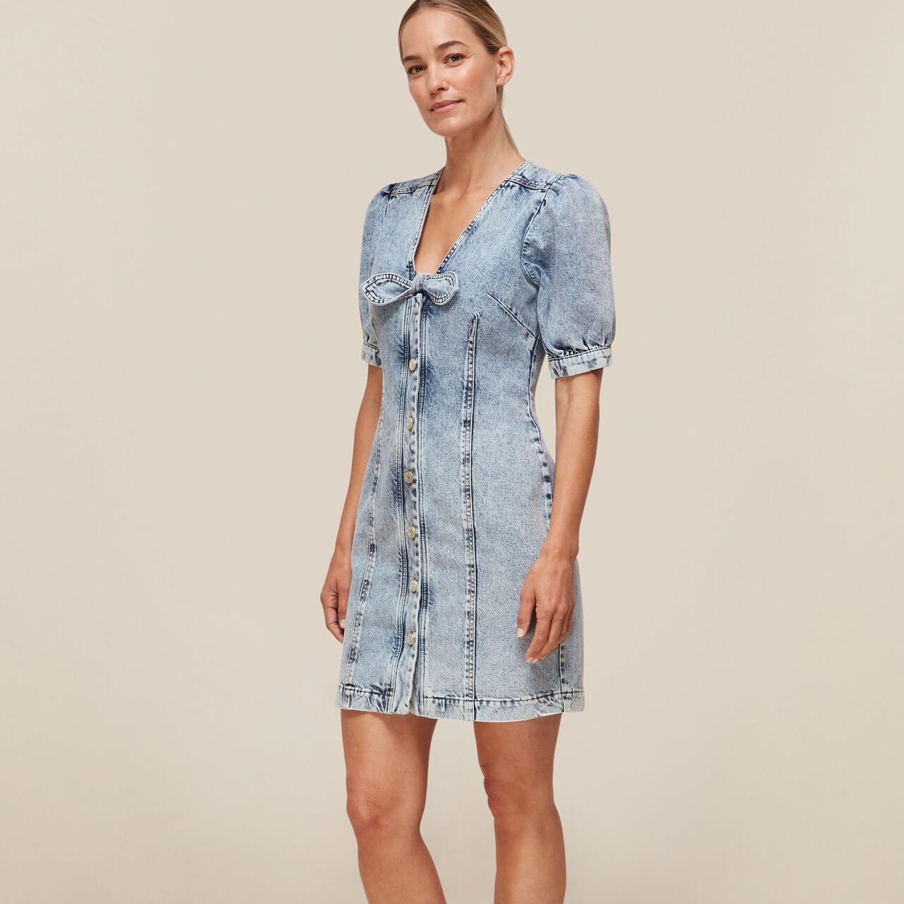 Whistles Women's Blue Dress Depop