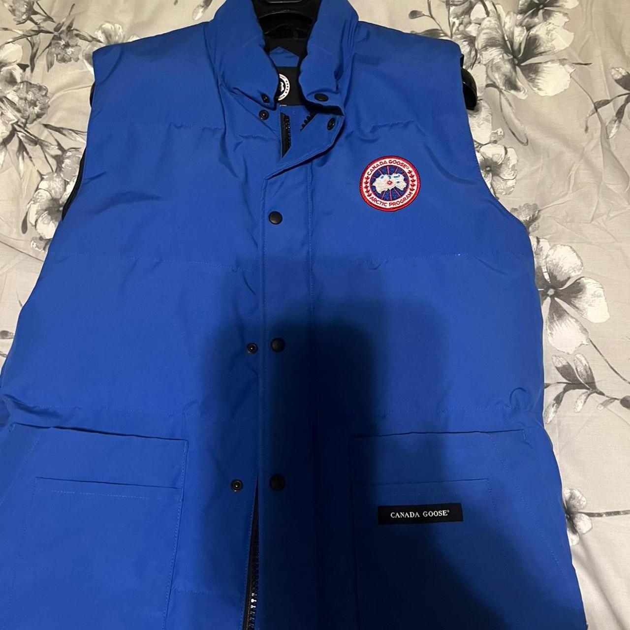 Canada Goose Men's Blue Gilet Depop