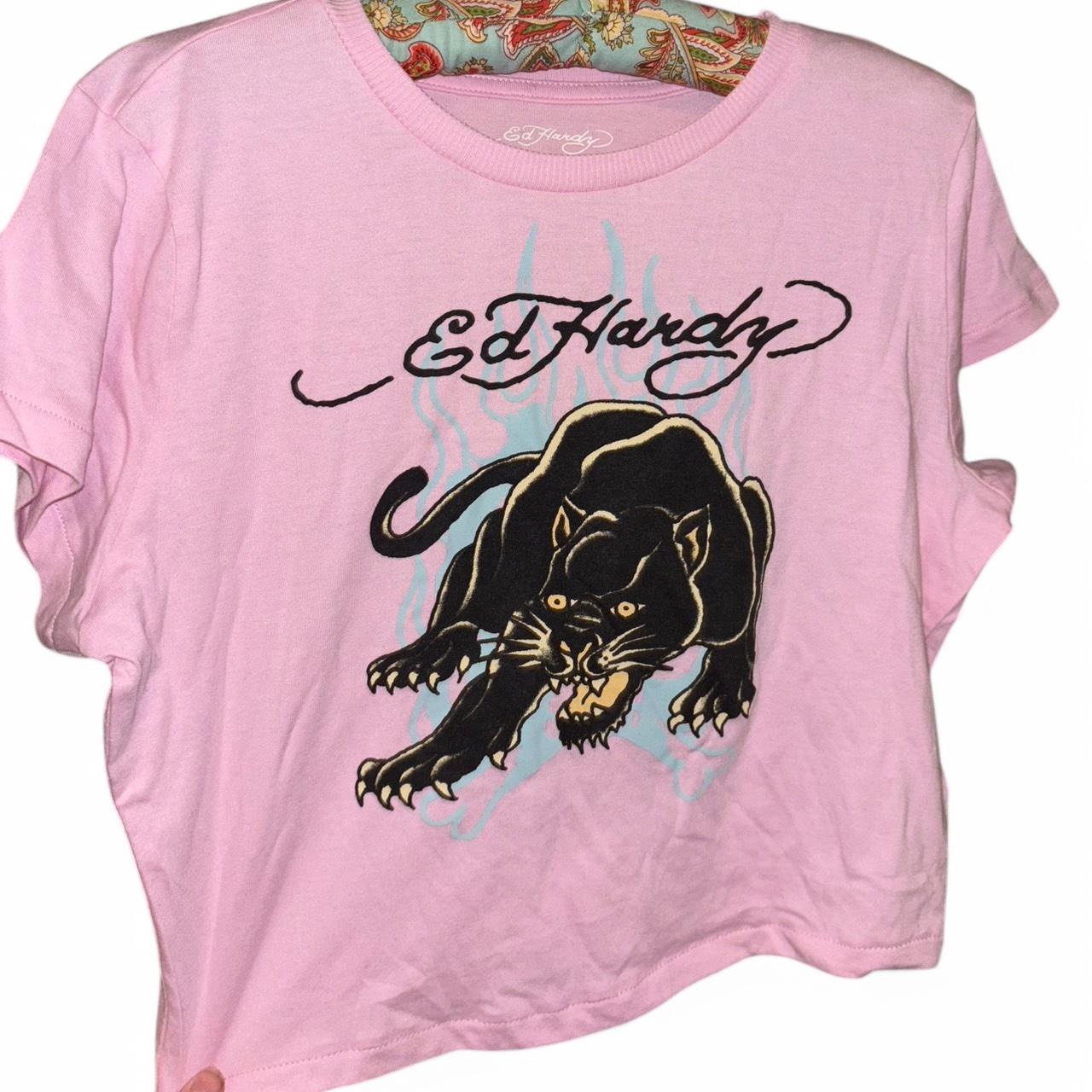 ed hardy shirt pink