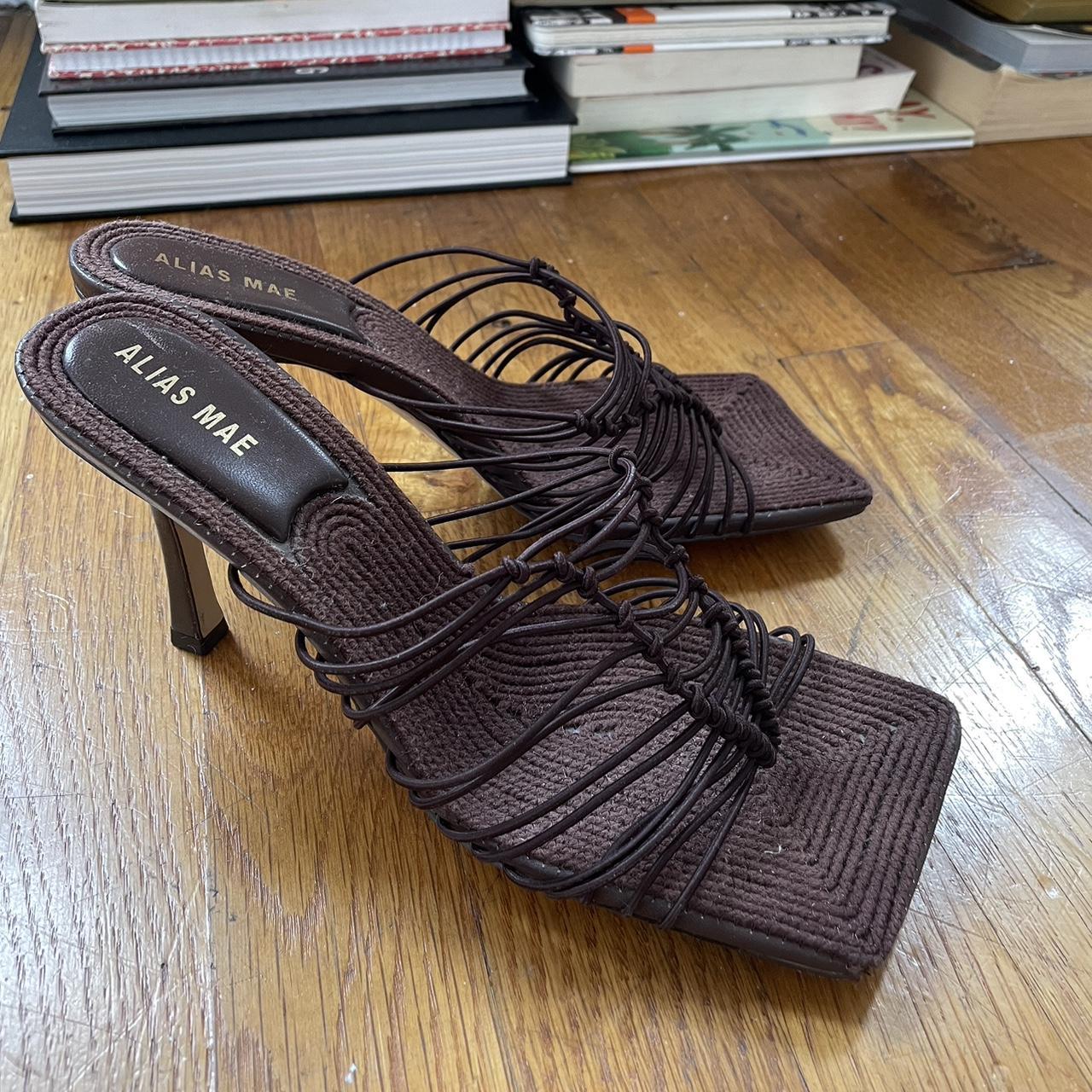 Mae raffia best sale heeled mules