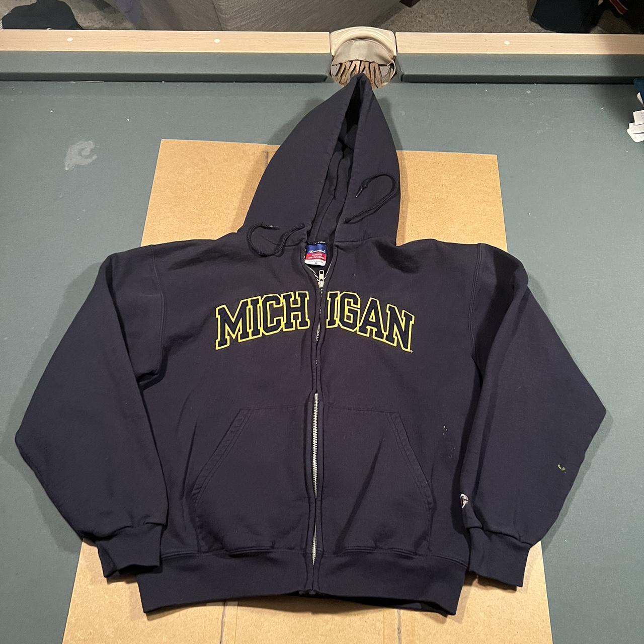 Why do K champion University of Michigan embroidered... - Depop