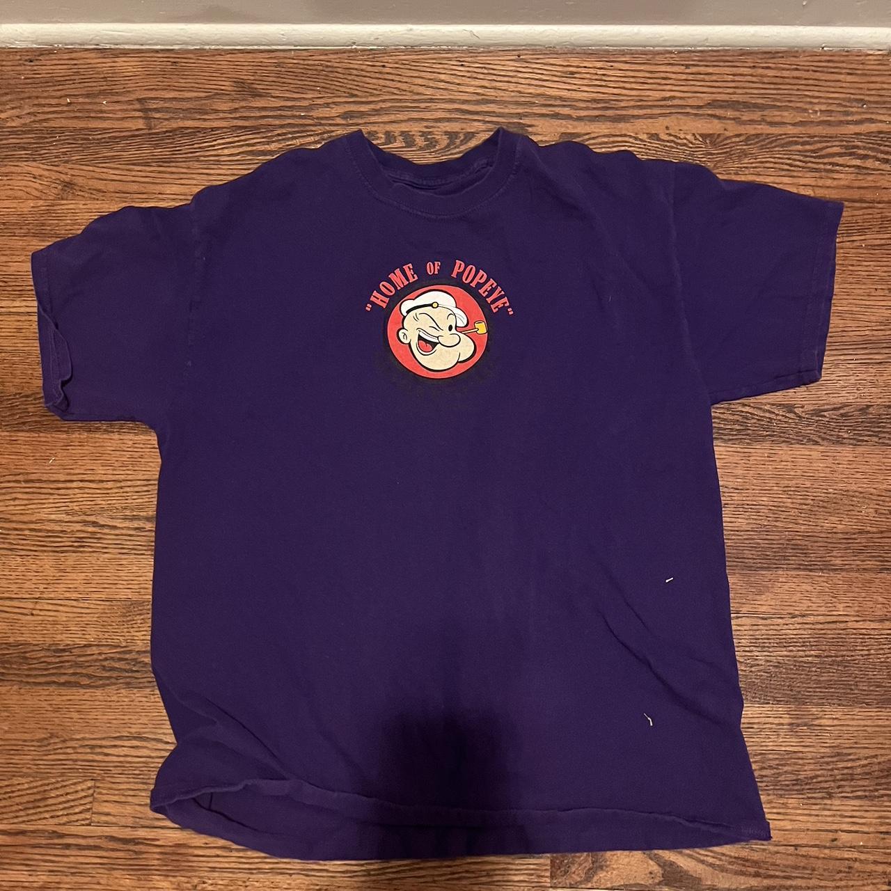 Home of Popeye purple shirt - Depop