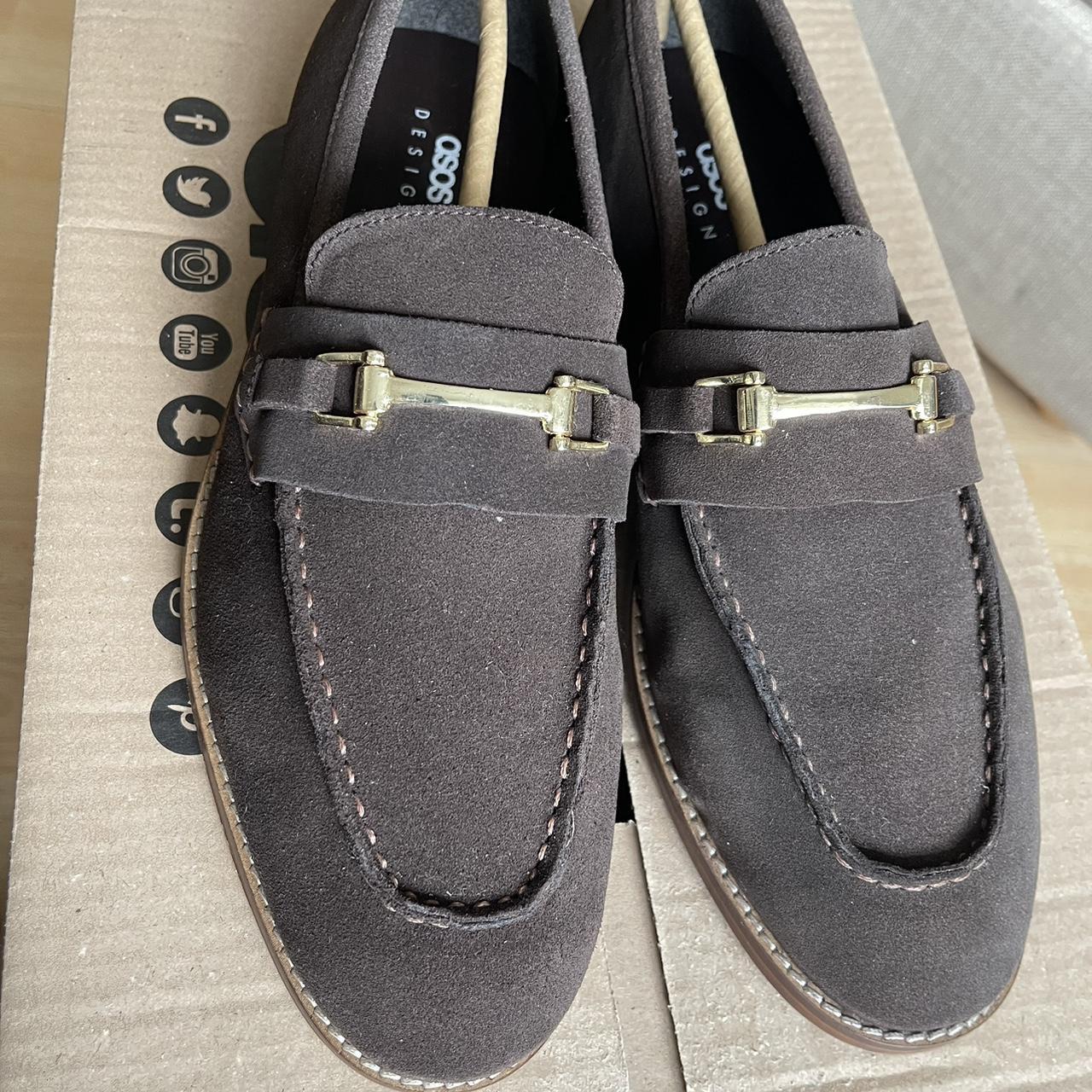 asos brown loafers