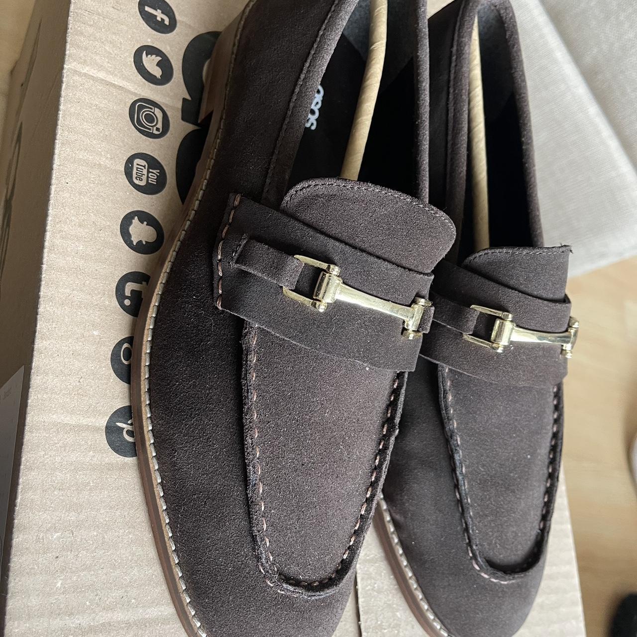 asos brown loafers