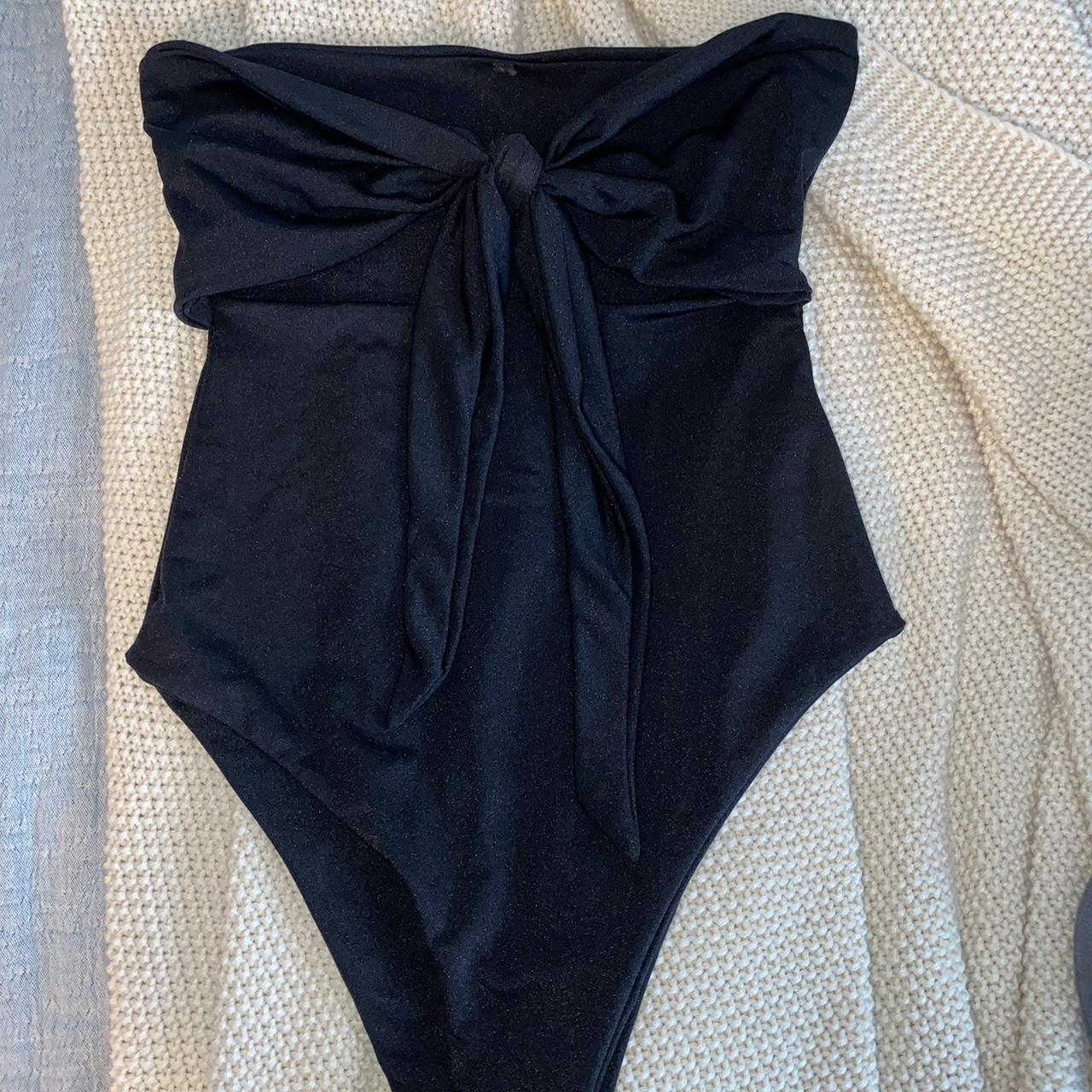 Women's Black Swimsuit-one-piece | Depop