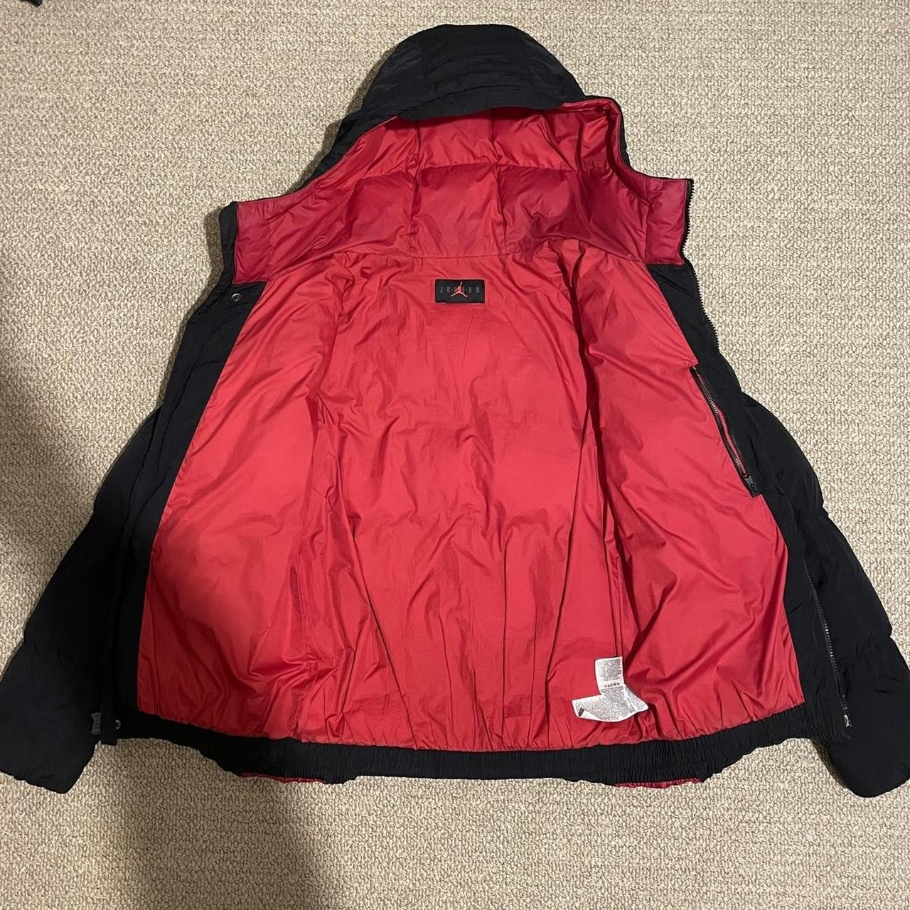 jordan puffer jacket red