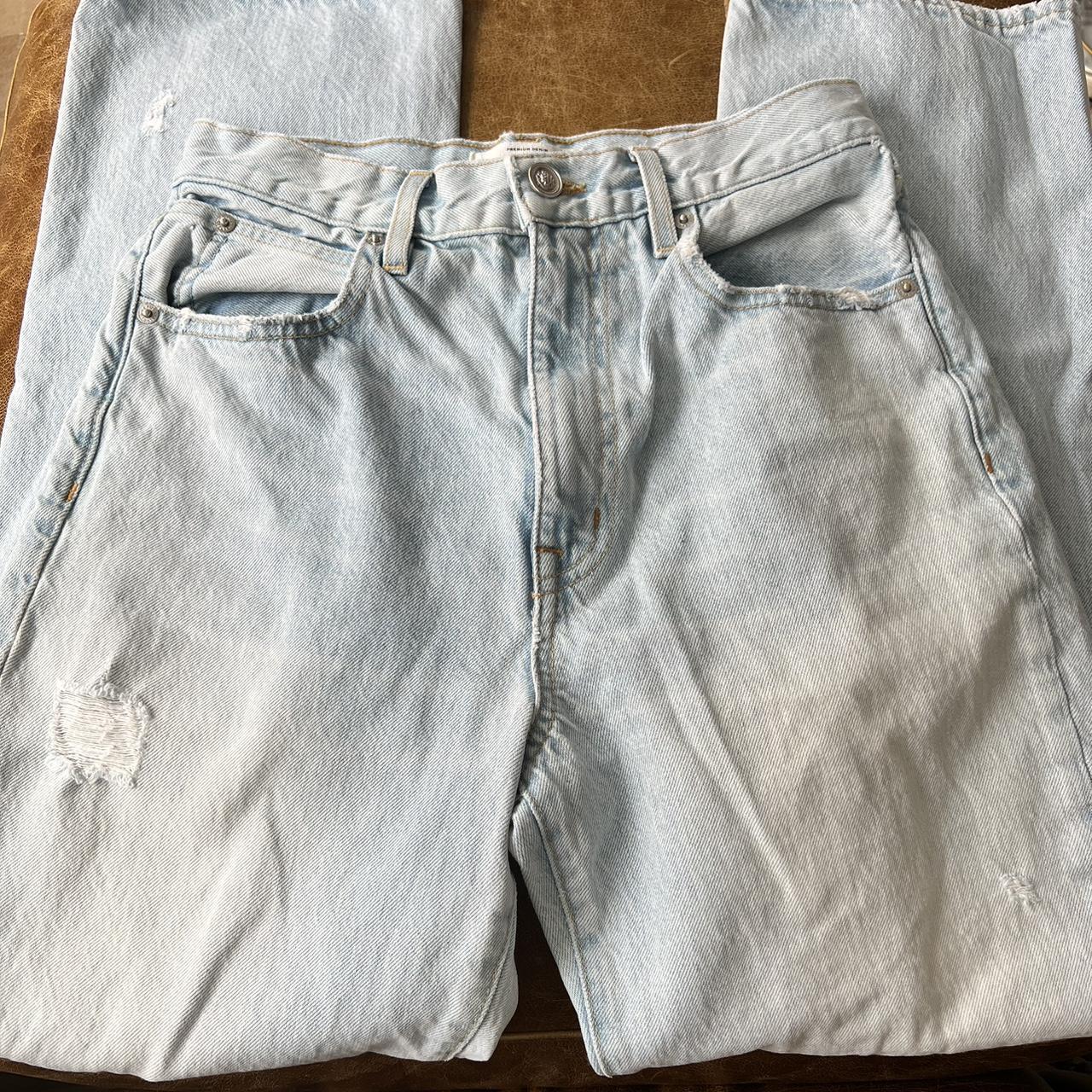 SLVRLAKE Women's Blue Jeans | Depop