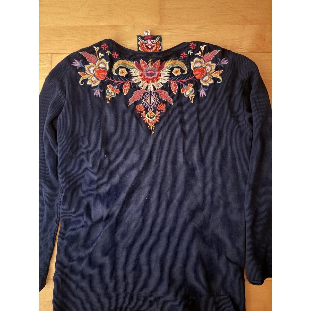 Johnny Was Women's T-shirt - Blue - S – The Johnn… - image 5