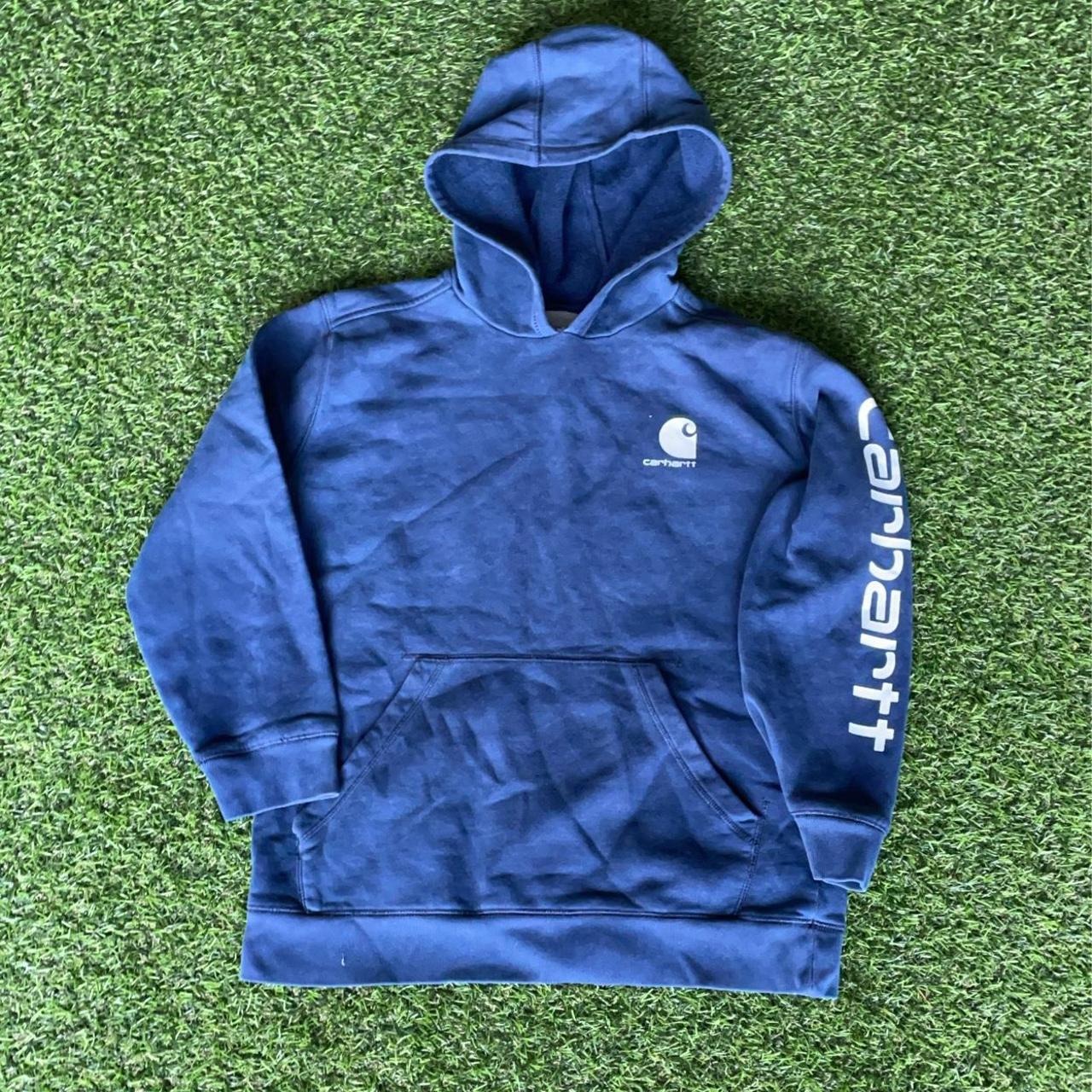 Carhartt on sale navy hoodie