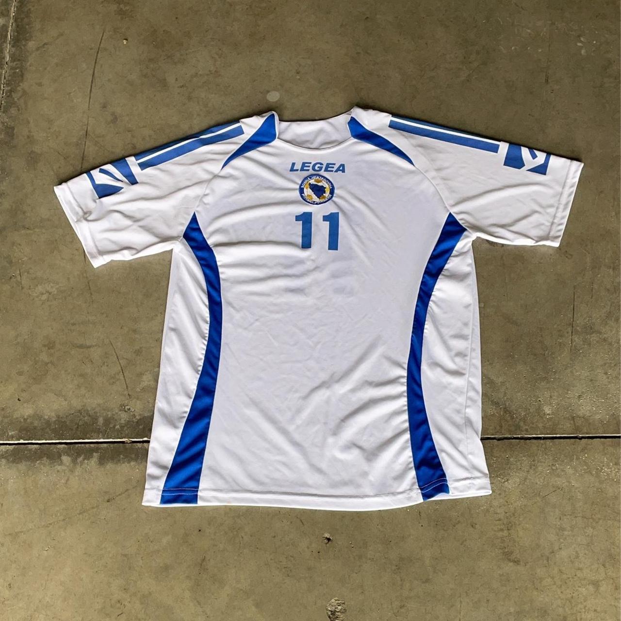 Bosnia Herzegovina Edin Džeko Legea Soccer jersey... - Depop