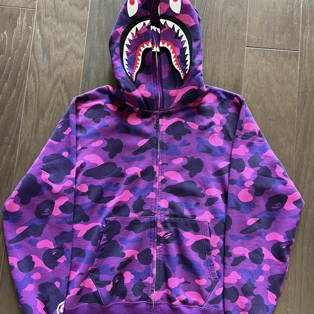 Purple BAPE camouflage zip up BRAND NEW - multiple... - Depop