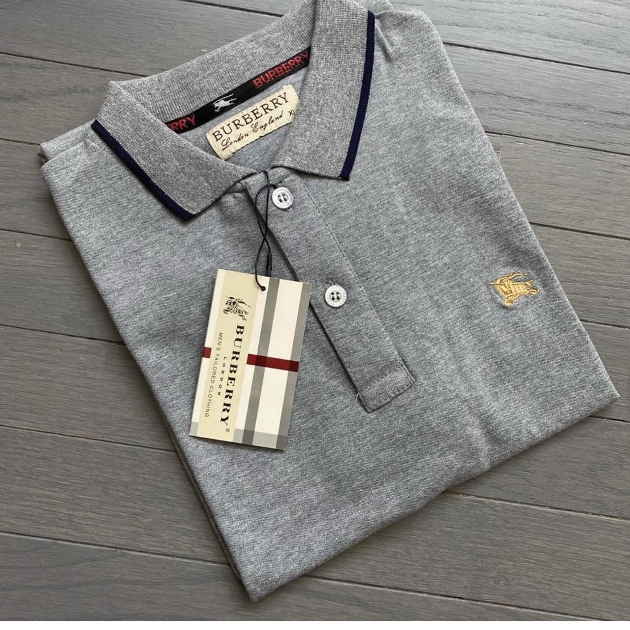 Brand New Mens XL Grey Polo Shirt Slim Fit So Good Depop   P0 