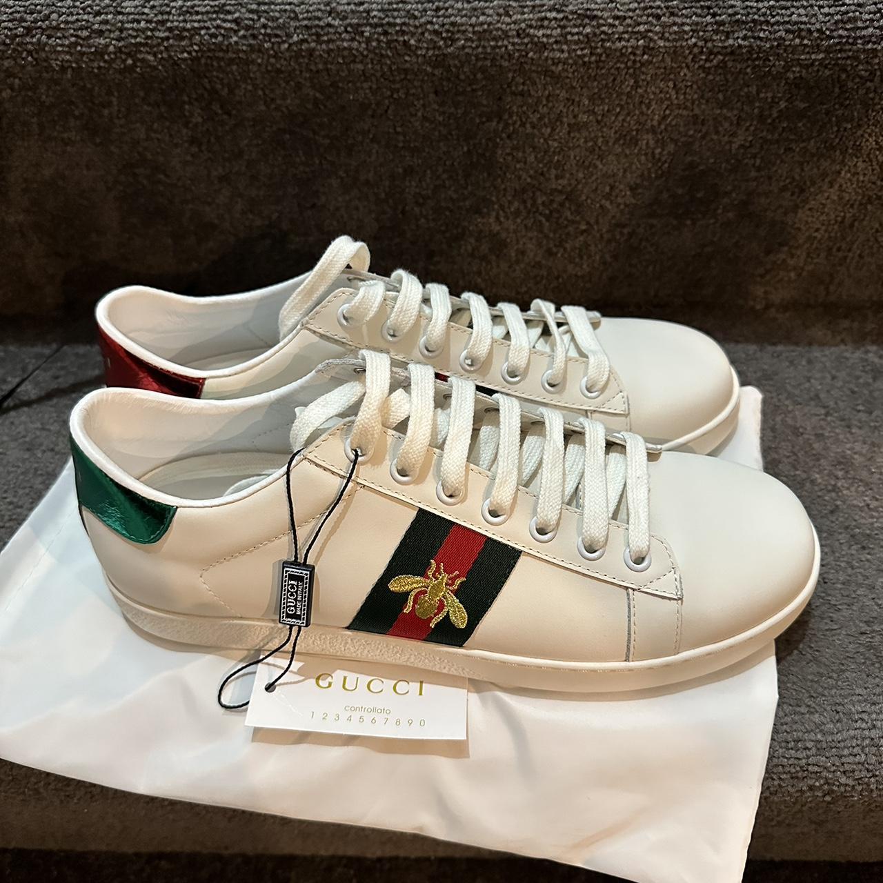 Gucci Men's White Footwear | Depop