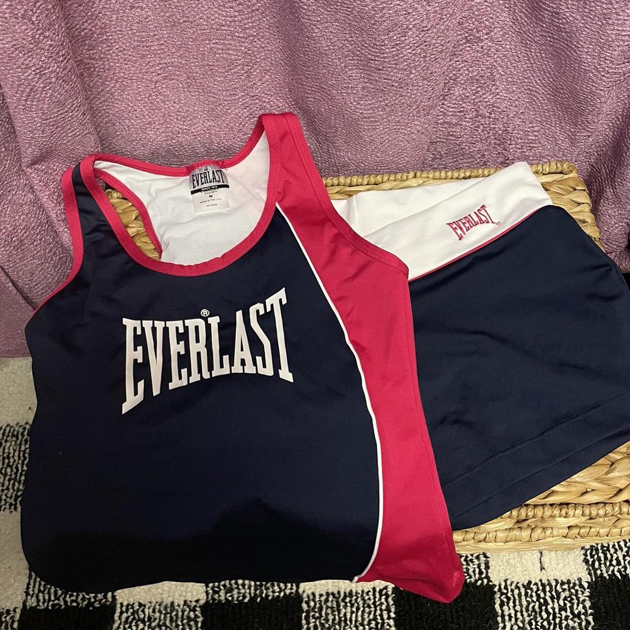 Everlast Women's Navy and Pink Jumpsuit Depop