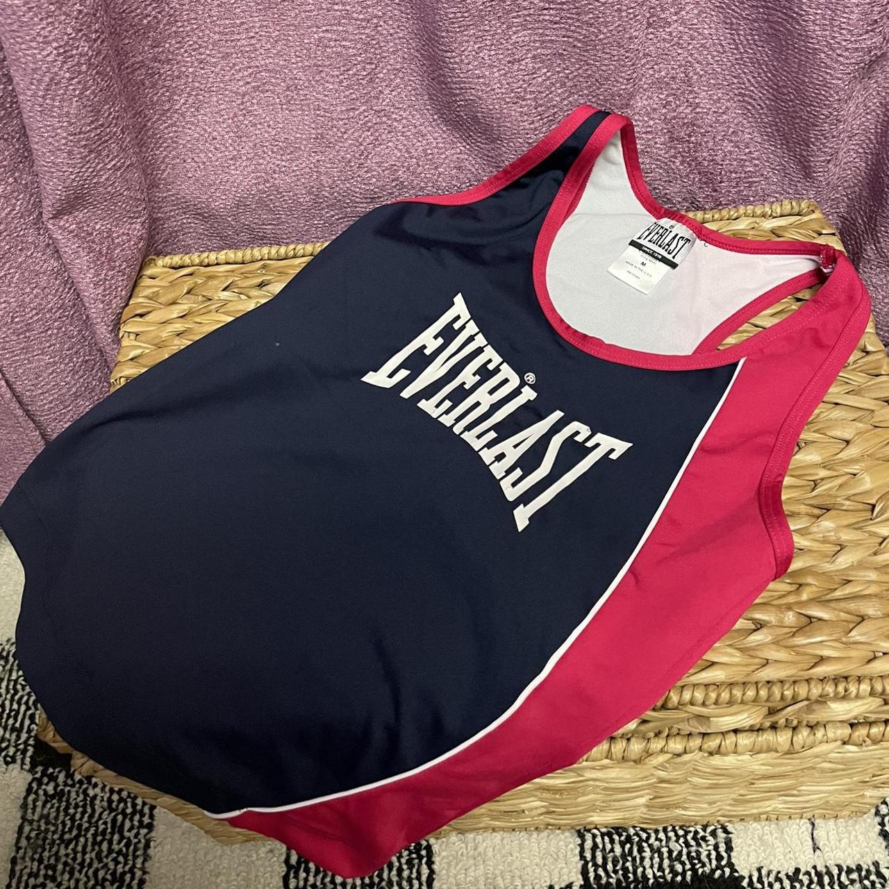 Everlast Women S Navy And Pink Jumpsuit Depop