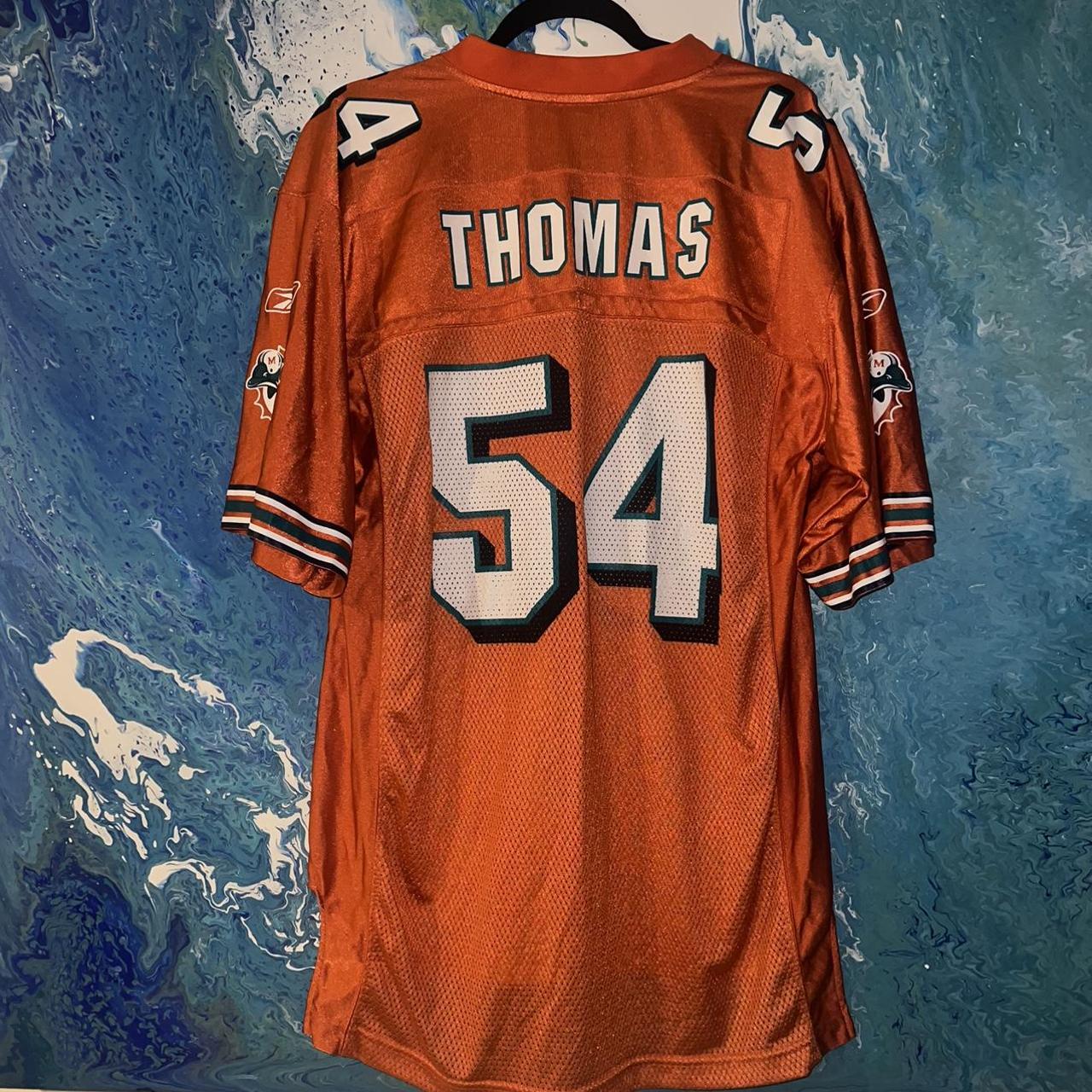 Vintage Zach Thomas #54 Miami Dolphins Puma NFL - Depop