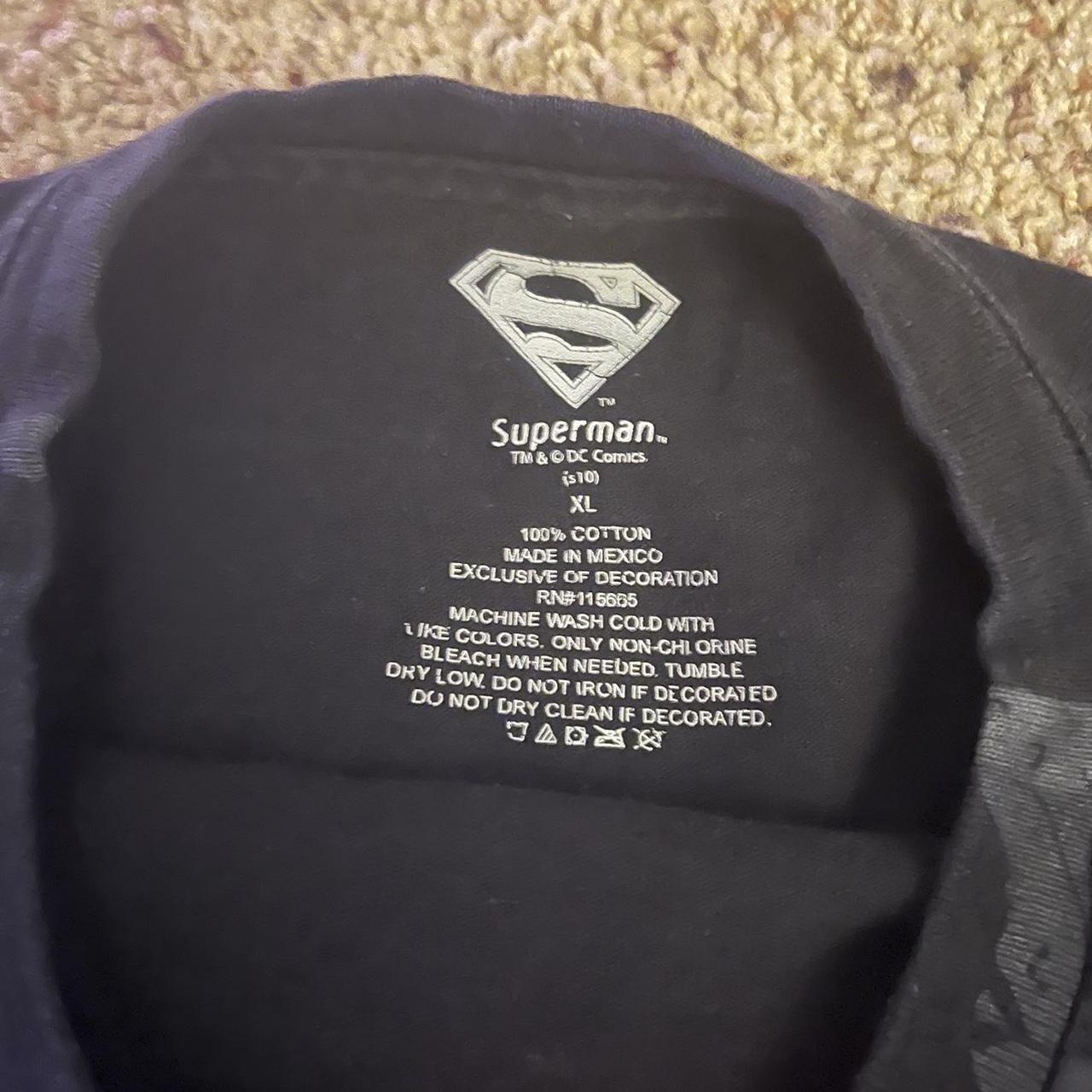 y2k superman shirt sz xl great condition ️willing... - Depop