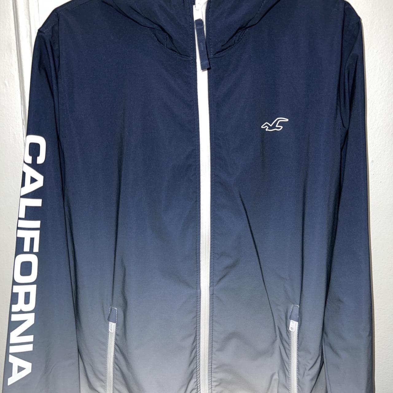 Blue hollister best sale windbreaker