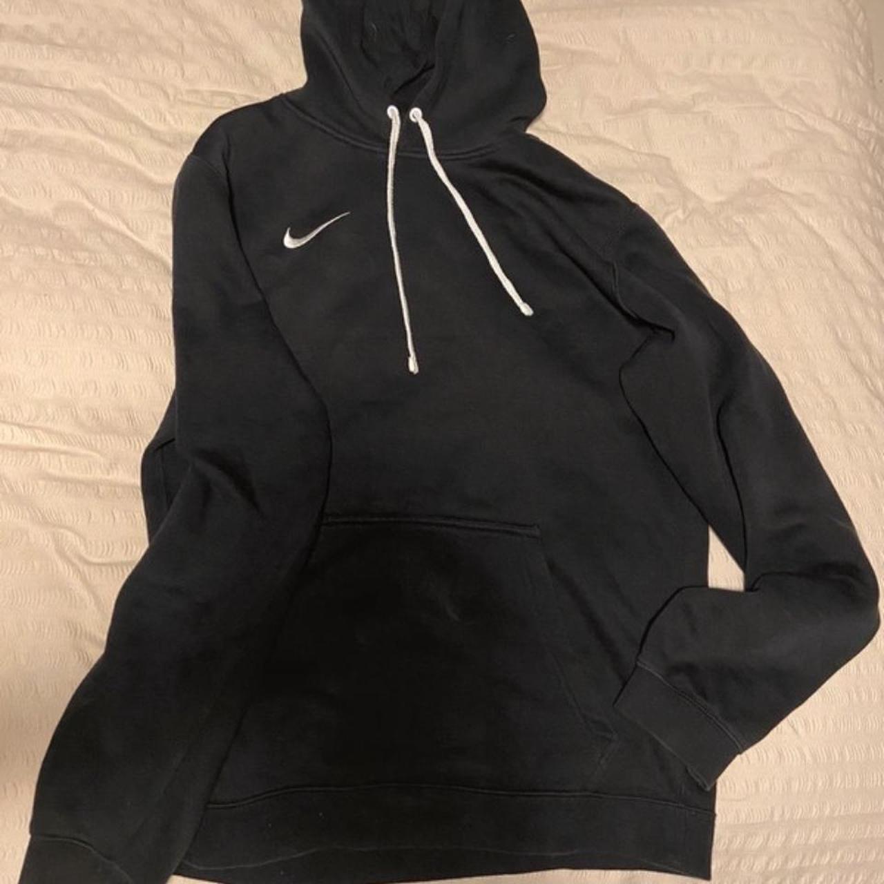 Black Nike hoodie Size S Fits oversized I’m an xs - Depop