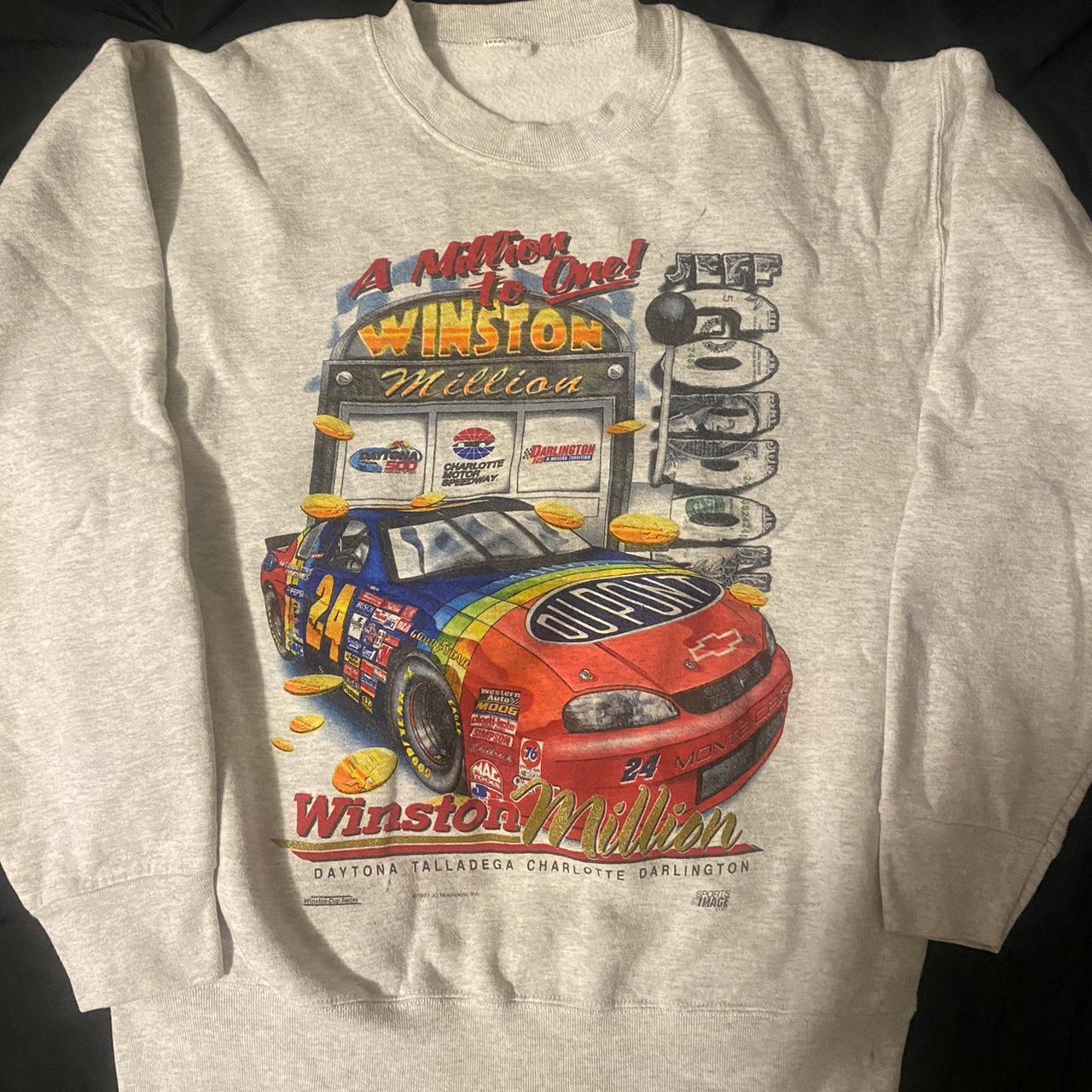 1997 Winston million nascar vintage sweatshirt L/xl... - Depop