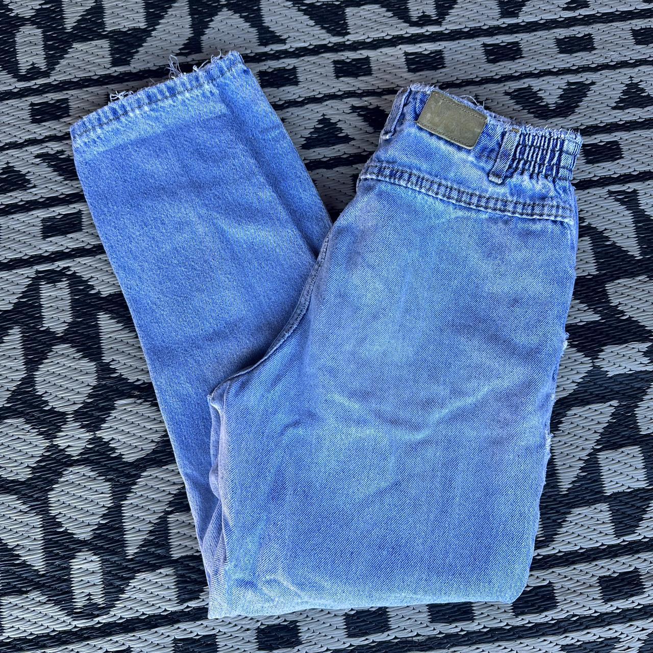 Vintage 90s lees jeans light wash 24 in inseam 23... - Depop