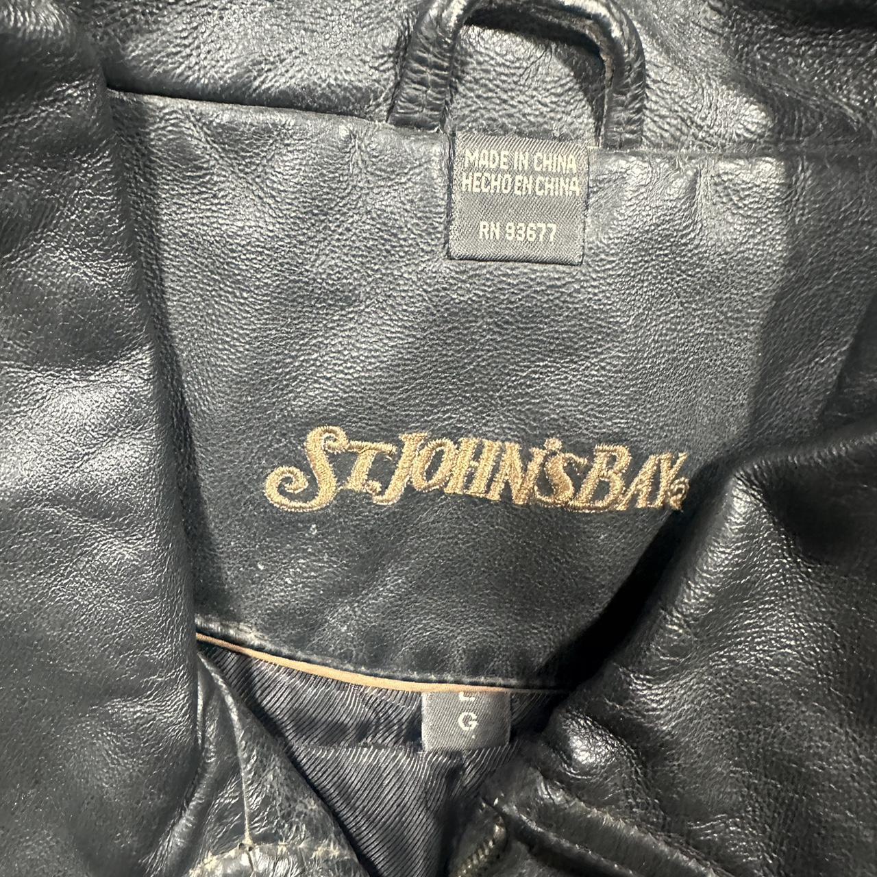 St john's bay 2025 leather jacket rn93677