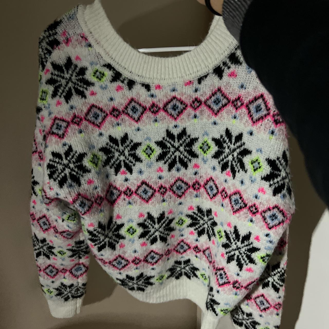 PINK Victoria’s secret sweater! Cute wintery... - Depop