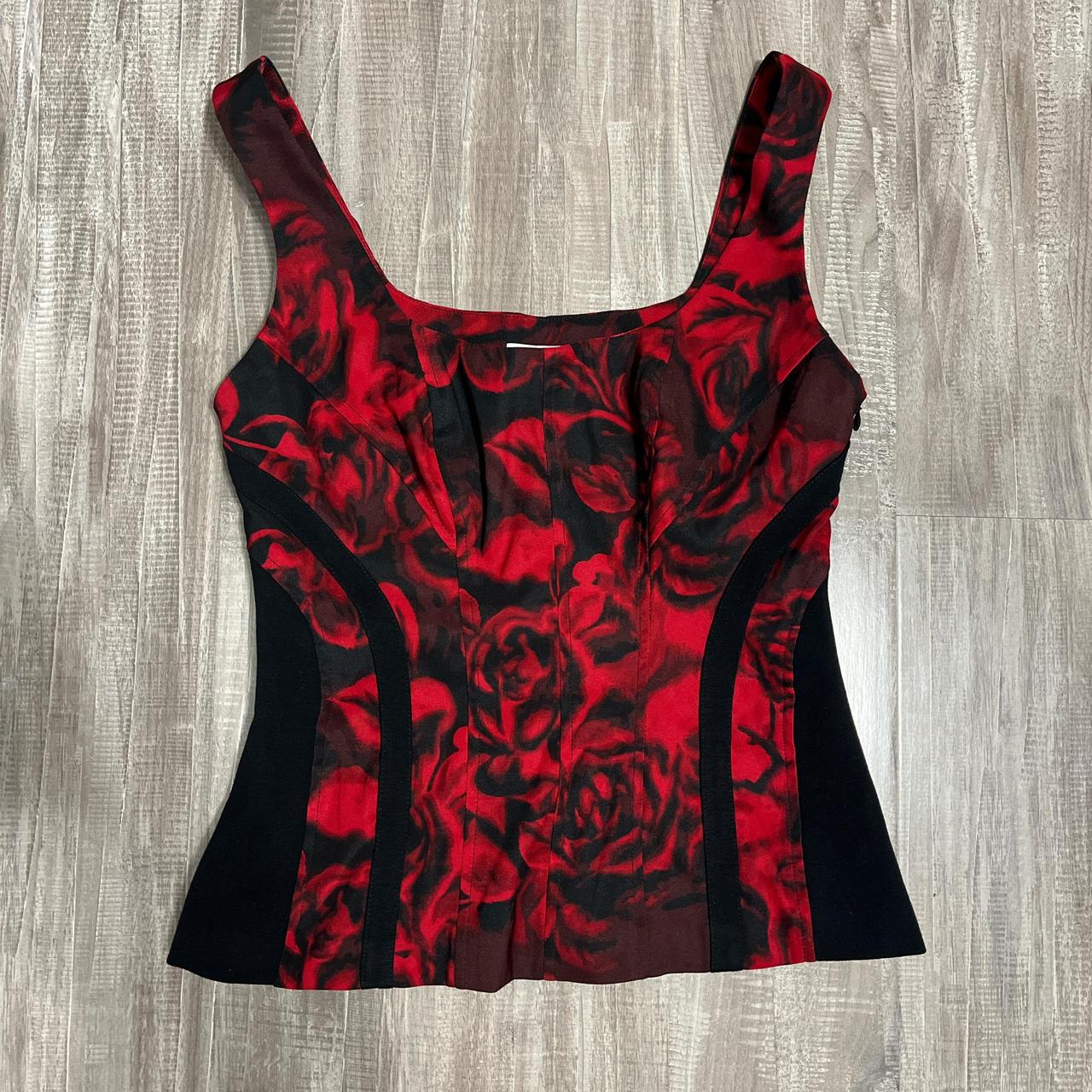 Cache Women's Blouse - Red/Multi - XS – Cache red… - image 1