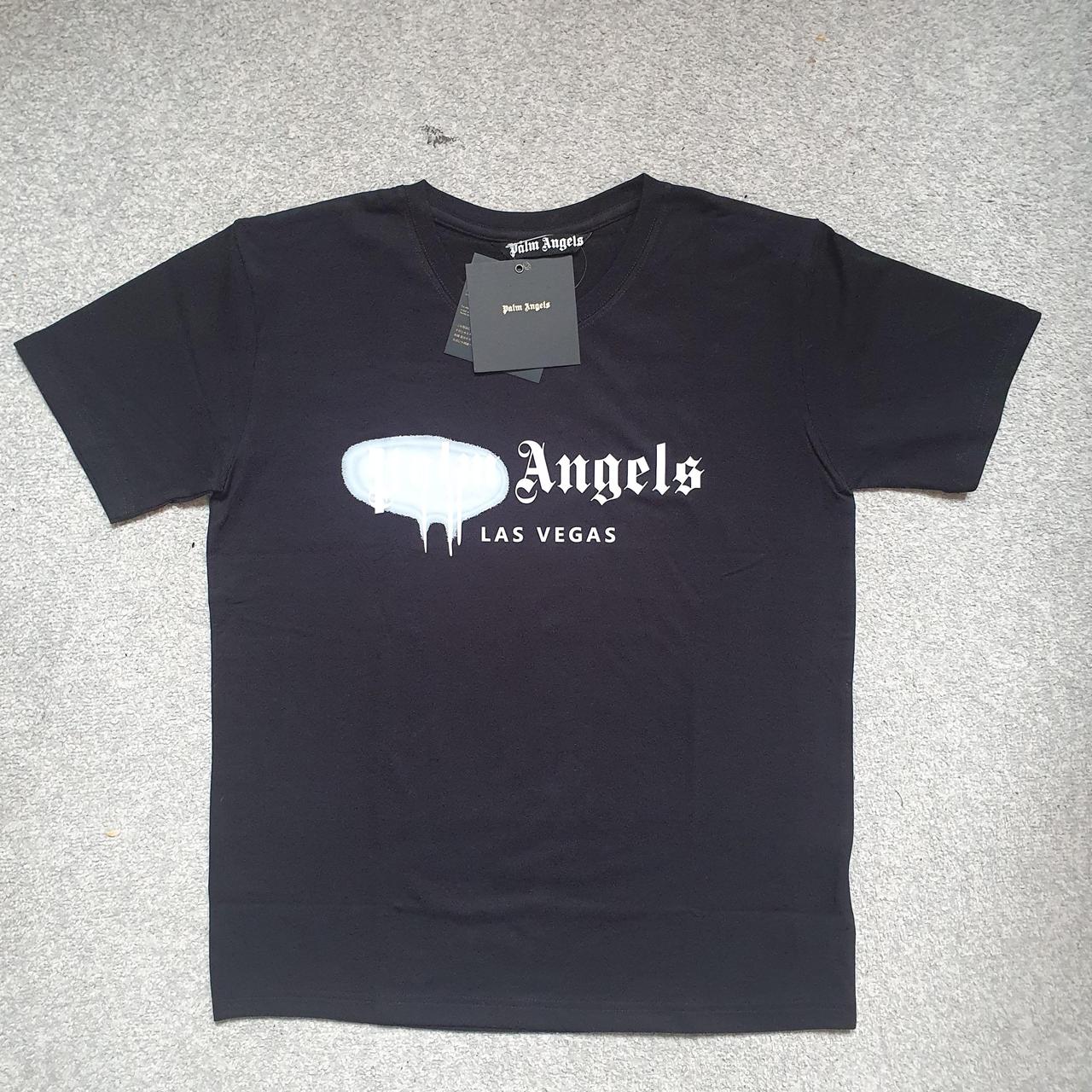 Genuine Palm Angels Los Angeles Sprayed T-shirt. In - Depop