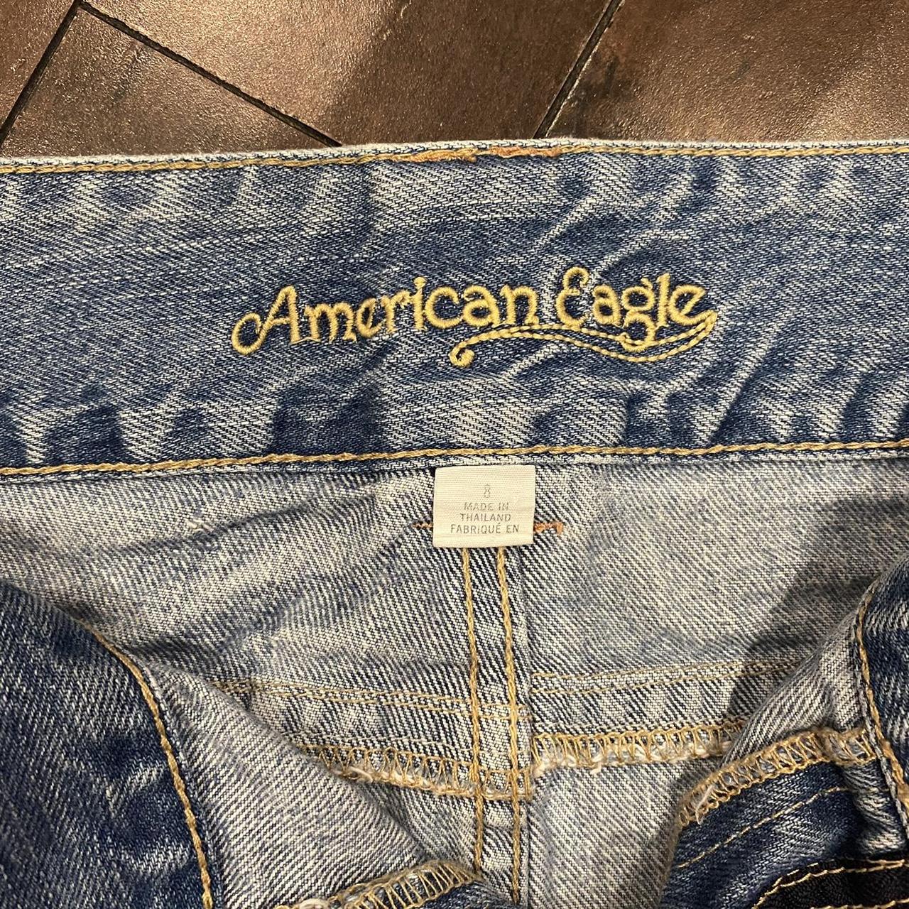 2000s style American Eagle mini jean skirt - Depop