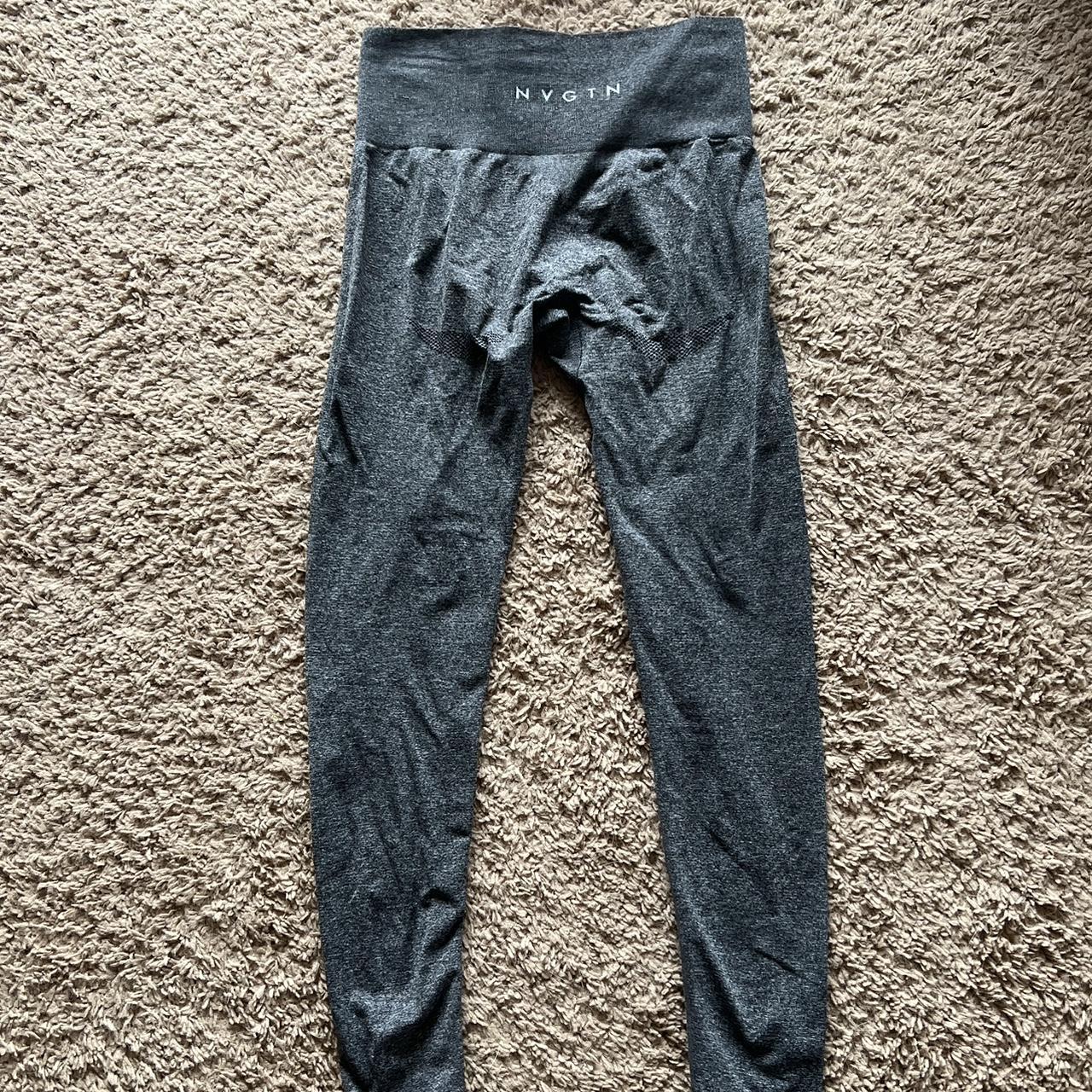 Gently used, gray NVGTN leggings with butt contour. - Depop