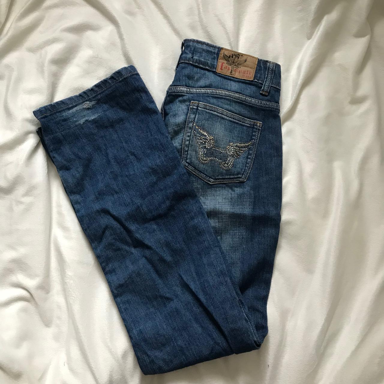 Amazing Y2k Low Waisted Flared Jeans With Cute Depop 9768