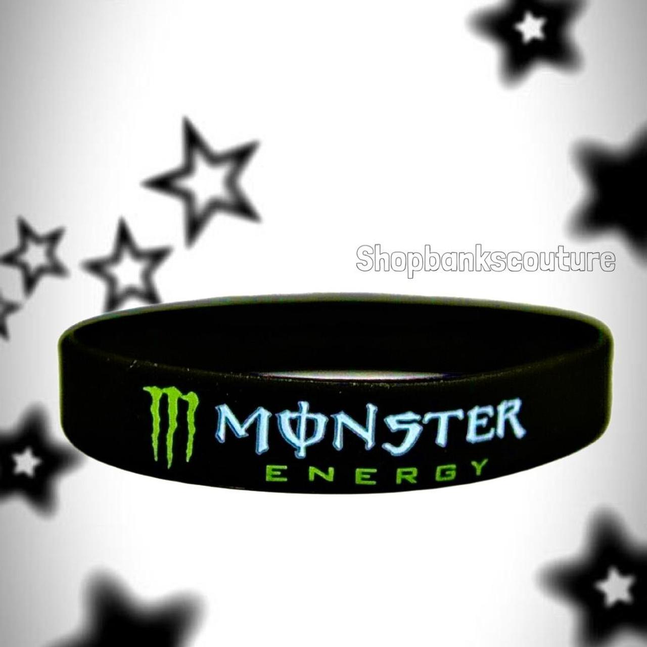 ONE MONSTER ENERGY BRACELET 💚🖤 (please bundle with... - Depop