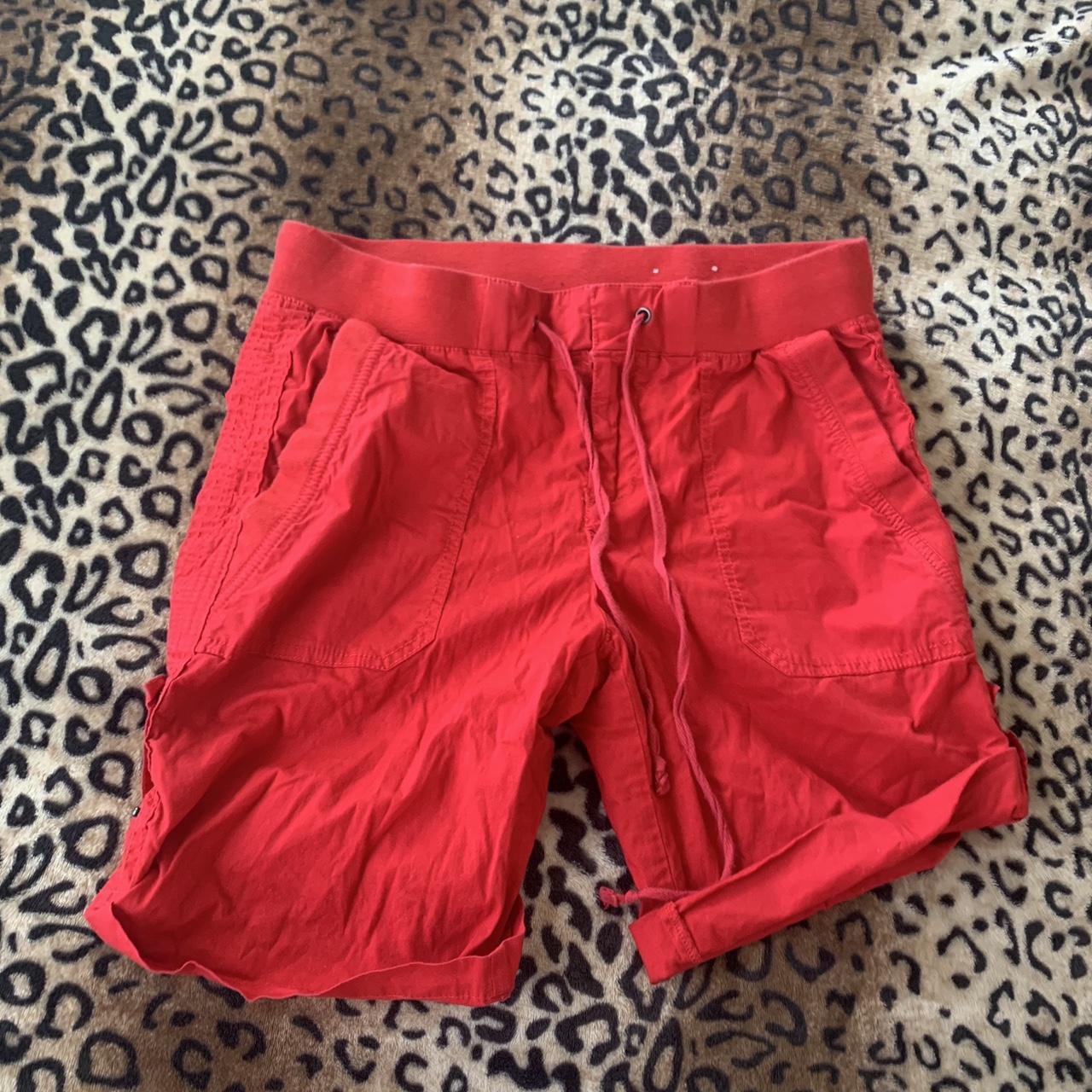 Bright red summer shorts Depop