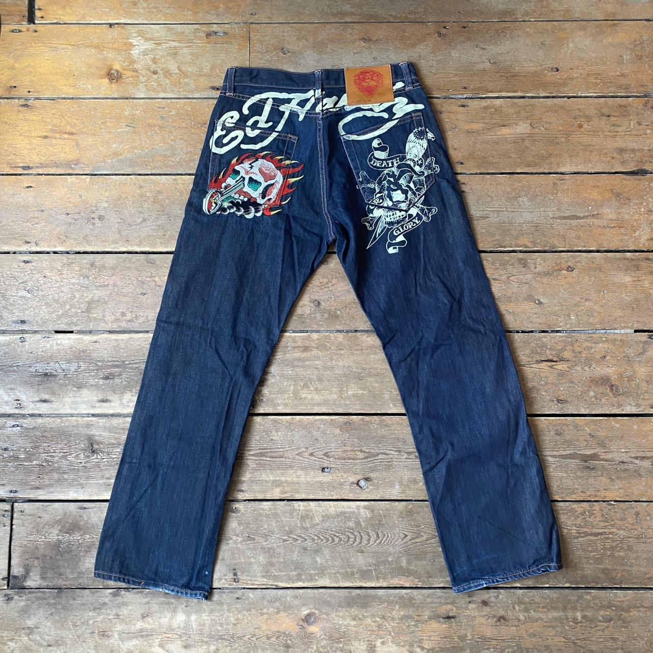 Vintage Ed hardy spell out jeans Waist 32